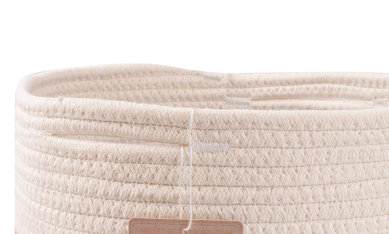 Voten Cube Storage Baksets Bins 11X11 Fit 12X12 Organizer Bookcases Shelving,Stylish&Durable Woven Cotton Basket Containers For