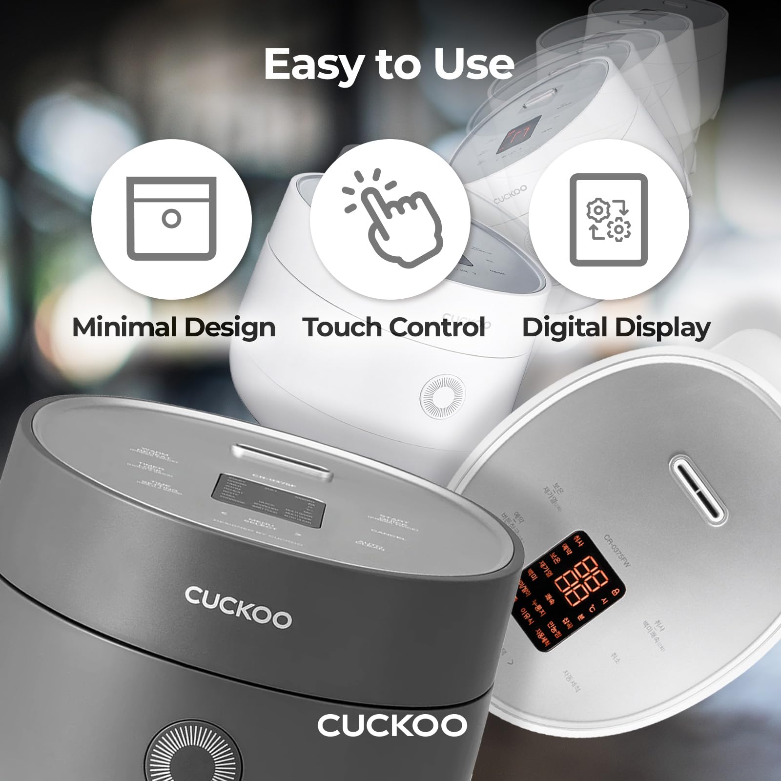 Cuckoo Cr-0375Fw 3 Cup (Uncooked) / 6 Cup (Cooked) Micom Rice Cooker & Warmer With Nonstick Inner Pot, 10 Menu Modes, Lcd Displa