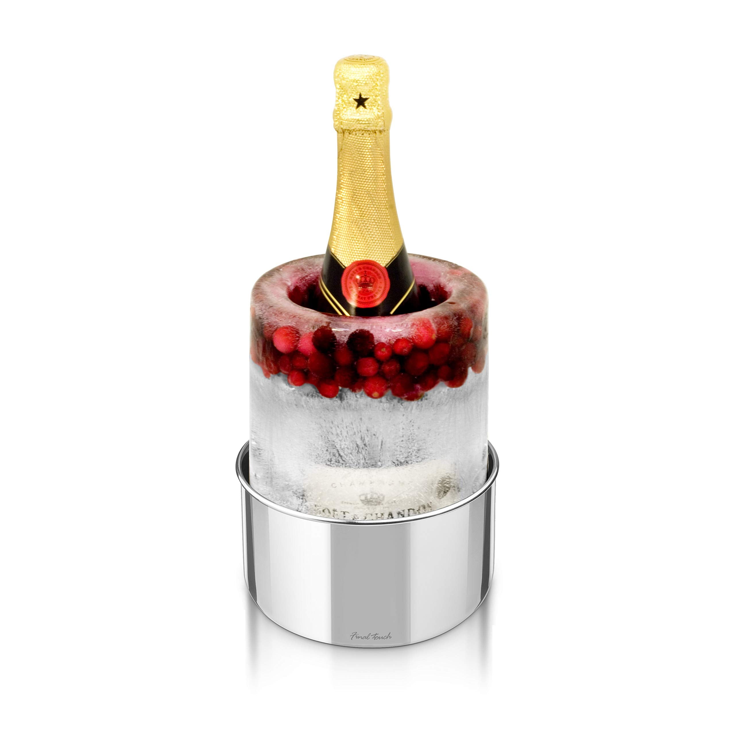 Final Touch Ice Bottle Chiller - Versatile Centerpiece For Special Events - Easy-To-Use And Long-Lasting Chill - Customize For A