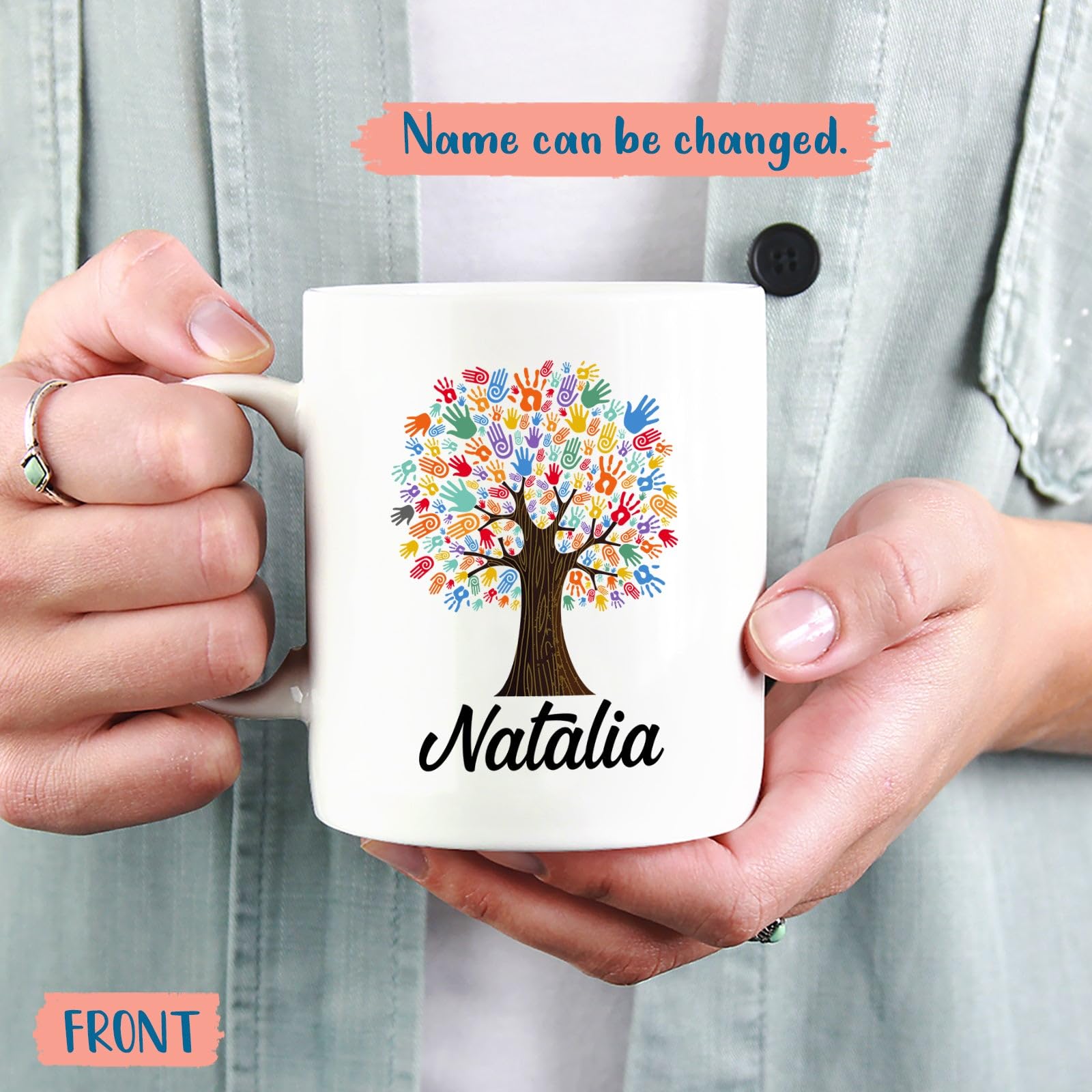 I'm A Social Worker Mug, Personalized Gifts For Best Social Worker, Appreciation Social Worker Cups, Customized Name Social Work