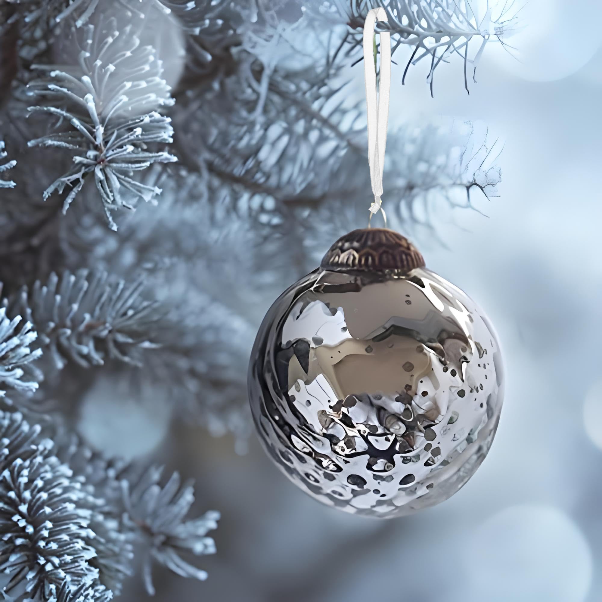 200 Pcs Chiffon Hanging Ribbons Christmas Ribbons Hangers Retro String Hanger Hand Tied Ornament Ribbon Loops for Christmas Tree