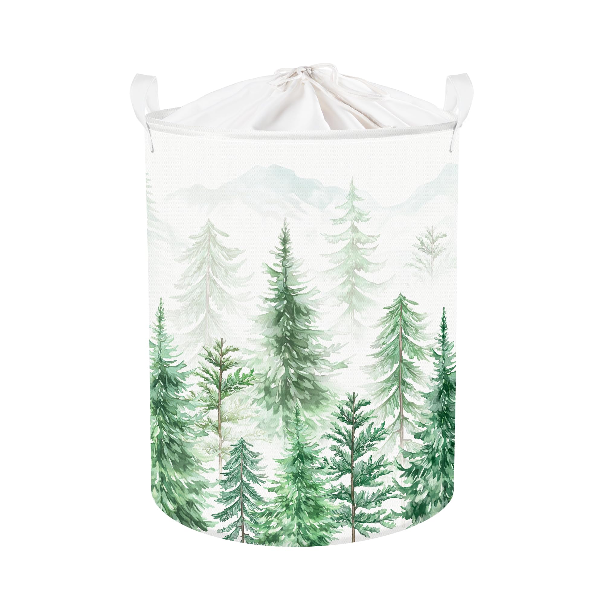 Clastyle Pine Forest Baby Laundry Hamper Kid Storage Basket Boy Girl Gift Toy Box Collapsible Clothes Organizer Nursery Bin for 