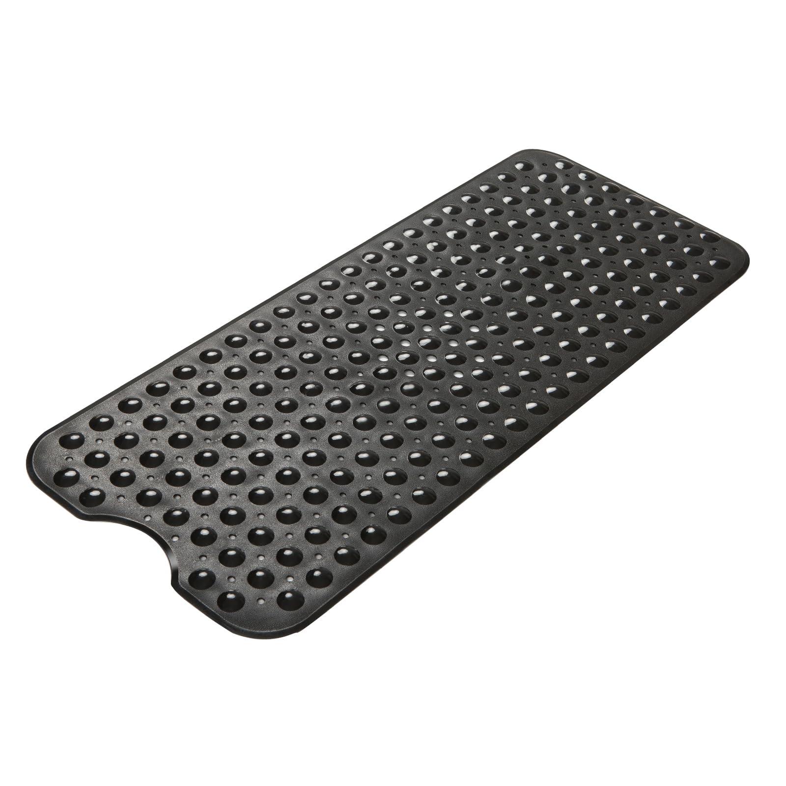 Amazerbath Black Bath Mat For Tub Non Slip Bathtub Mat, 40 X 16 Inches, Bath Tub Mats Non Slip Shower Mat With Suction Cups And