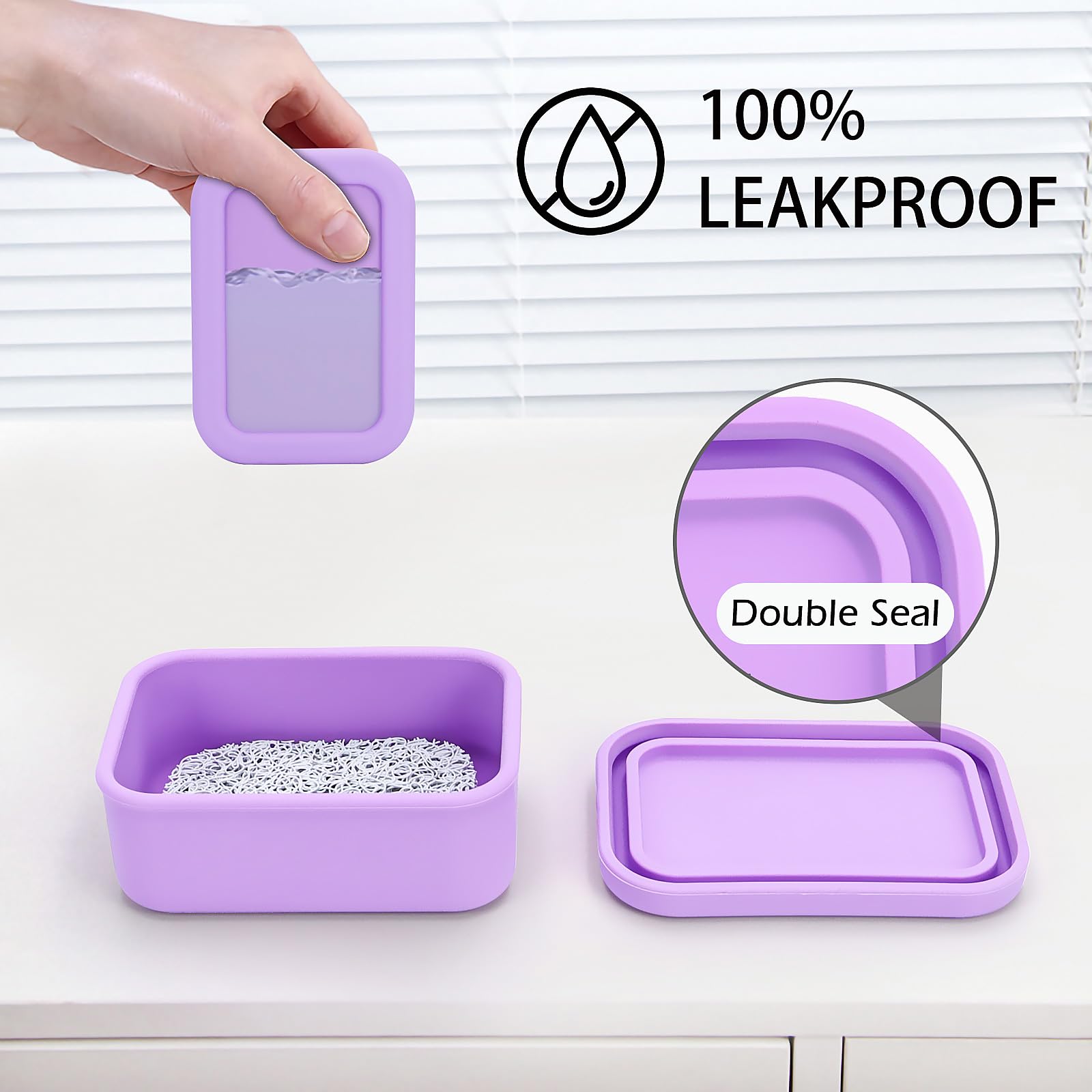 Aidimming Silicone Bar Soap Travel Case,Completely Leak Proof Bar Soap Holder,Compact Soap Bar Container,Portable Soap Box For T