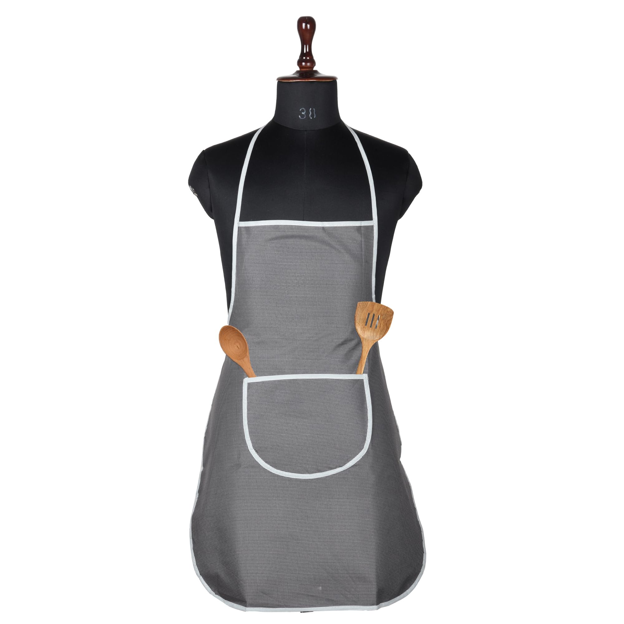 Heart Home Apron | Kitchen Apron For Cooking | Waterproof Kitchen Cloth | Kitchen Apron For Women | Center Pocket Apron With Tie