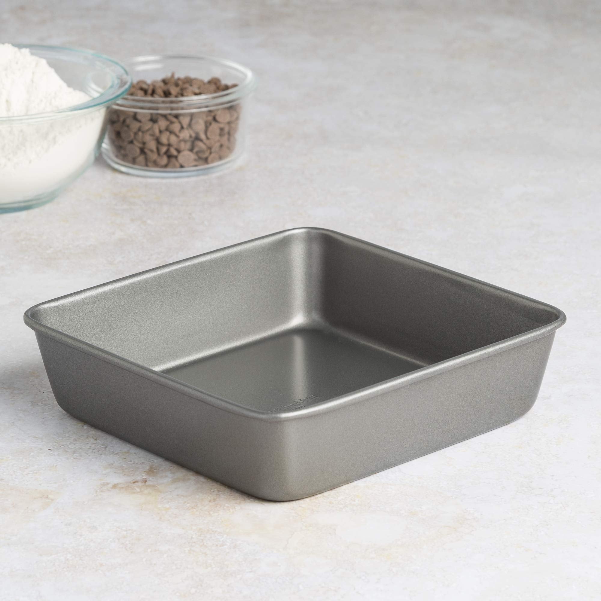 Epoca Cooking Light Heavy Duty Nonstick Bakeware Carbon Steel Square Cake Pan With Quick Release Coating, Manufactured Without P