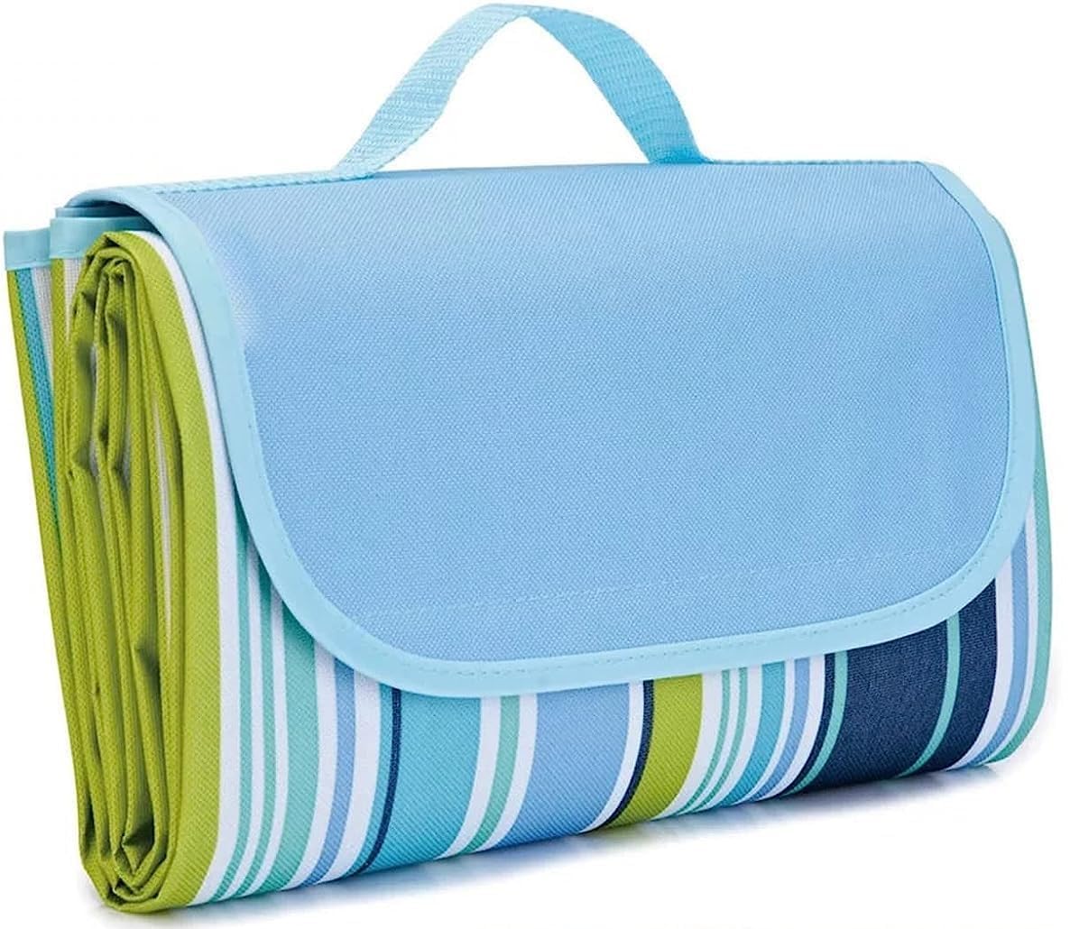 Oxsam Picnic Blanket Waterproof Beach Rug 200150Cm Large Beach Picnic Mat With Portable Handy Tote For Travel Sports Home Yoga P