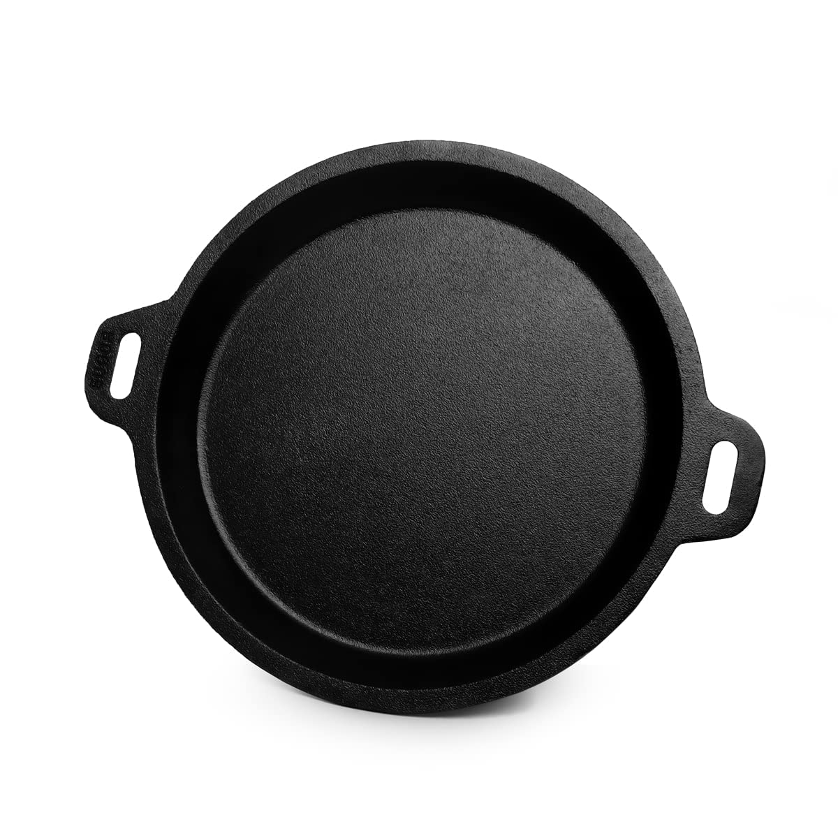 EUGOR Now in India Pre-Seasoned Cast Iron 9 Inch Frying Pan with Toughened Glass Lid