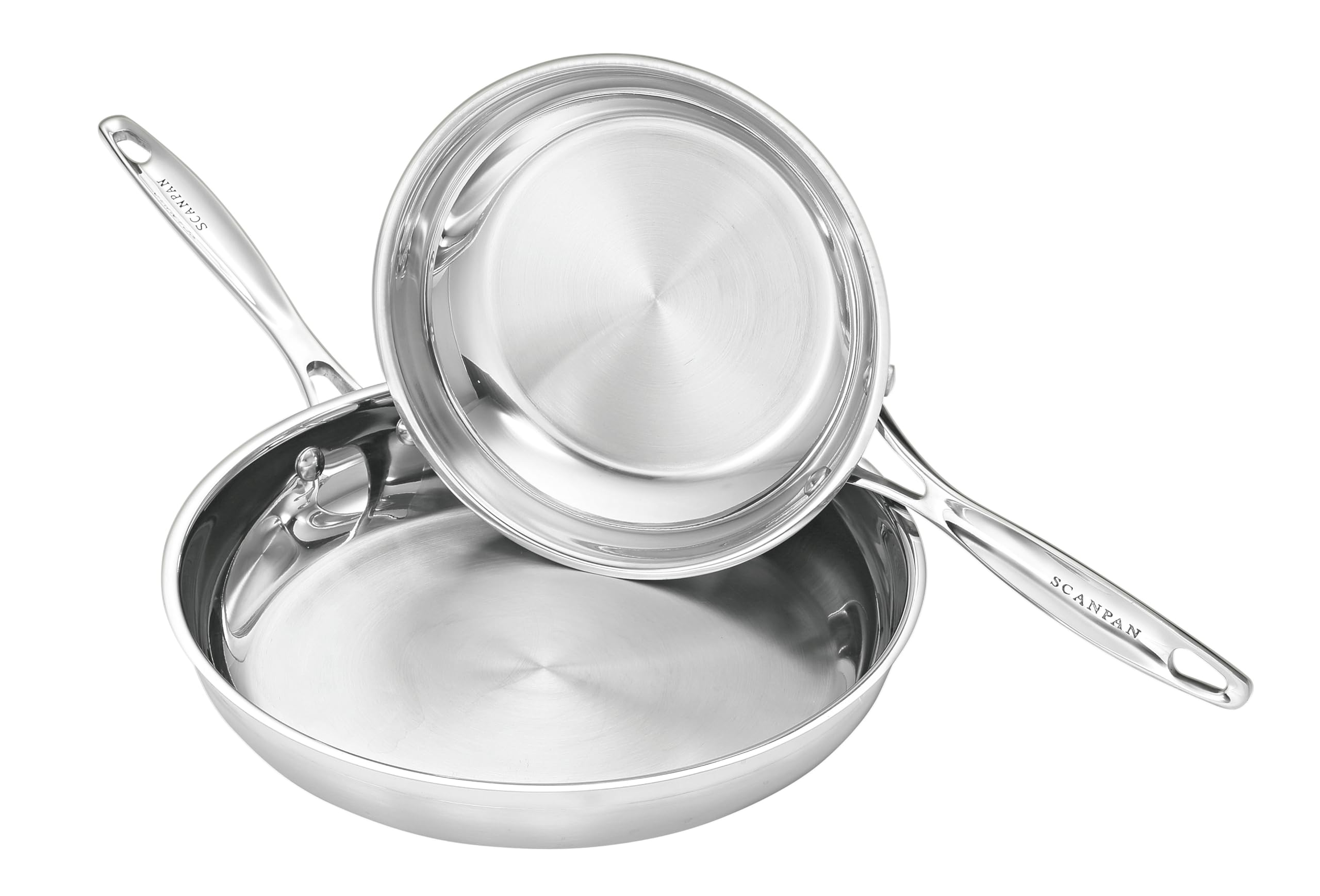 Scanpan Set of 2 Frying Pans Stainless Steel