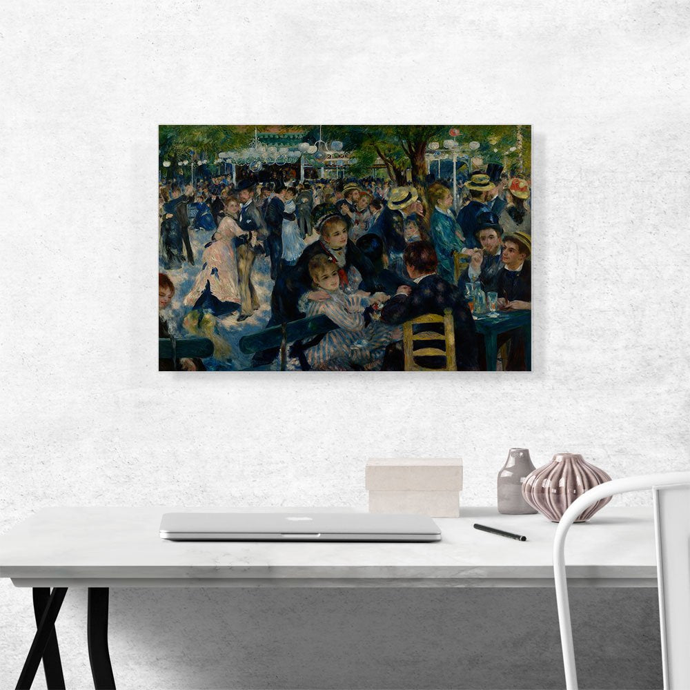 Artcanvas Dance At Le Moulin De La Galette 1876 Canvas Art Print Stretched Framed Painting Picture Poster Giclee Wall Decor By P