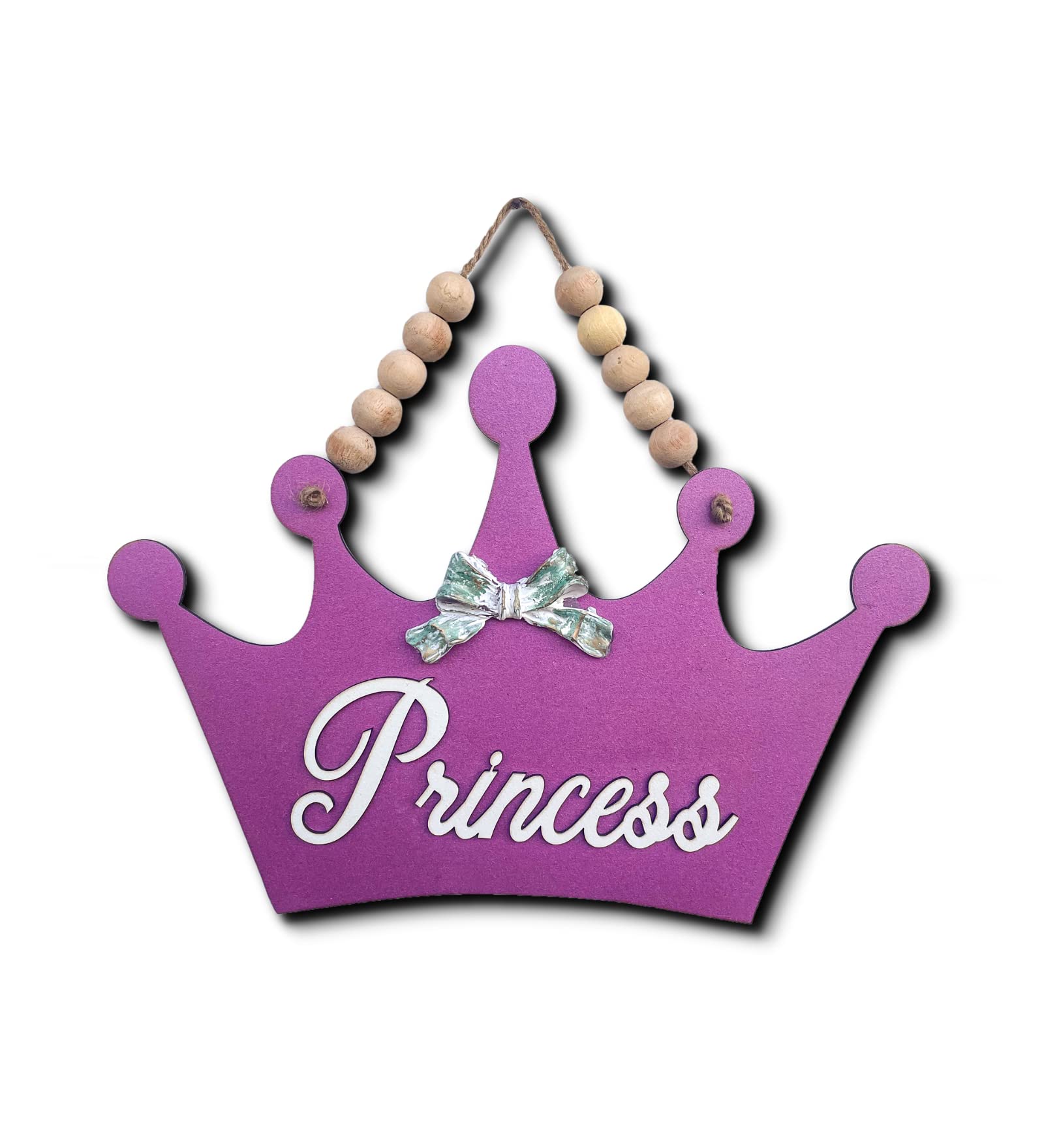 Chalk My Theme Princess Crown Wooden Wall Door Or Wall Hanging Art For Girls Room Decoration Item| Kids Room Decor | Gift For Gi