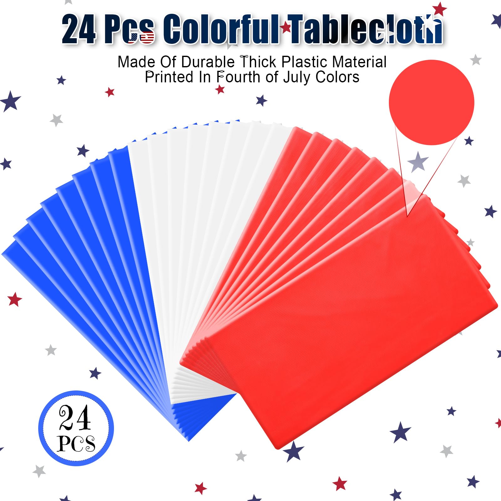 SmoothNovelty 24 Pcs Thanksgiving Fall Disposable Plastic Tablecloth 54x72 Inch Friendsgiving Autumn Orange Vinyl Rectangle Tabl