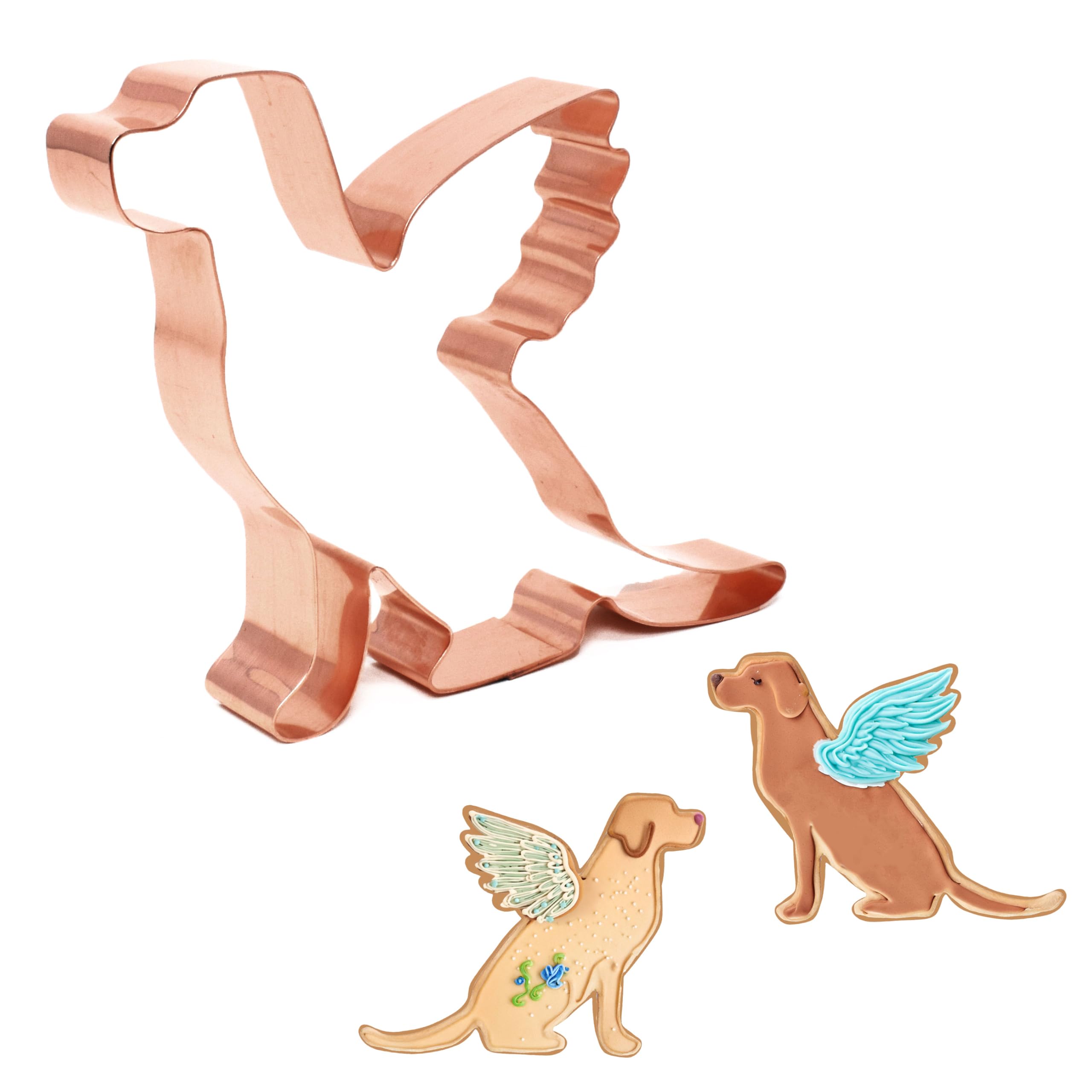 Retriever Dog Angel With Wings Cookie Cutter, 5X4 Inches
