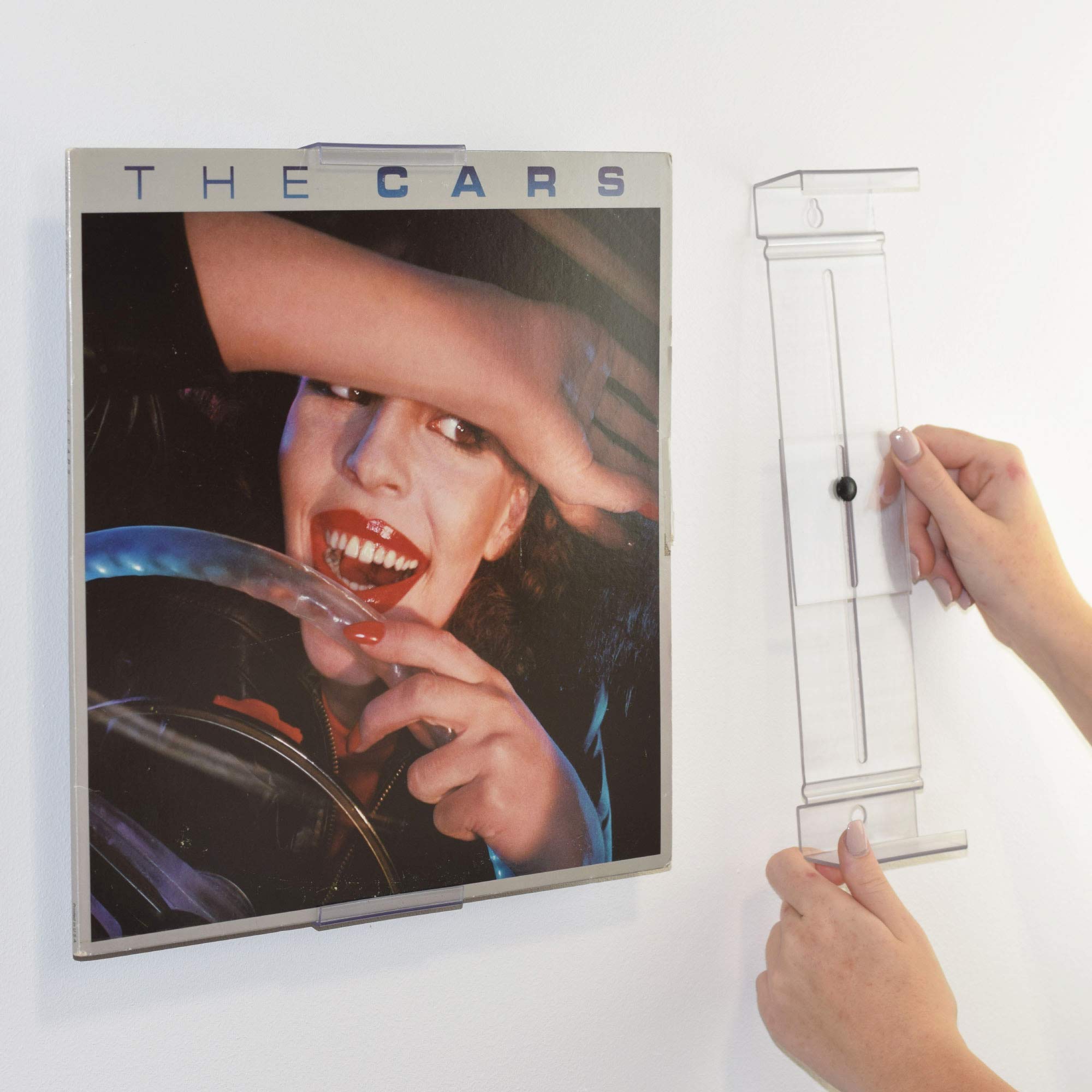 CollectorMount Album Mount 5 Pack  Vinyl Record Shelf Stand and Wall Mount Display  Invisible and Adjustable