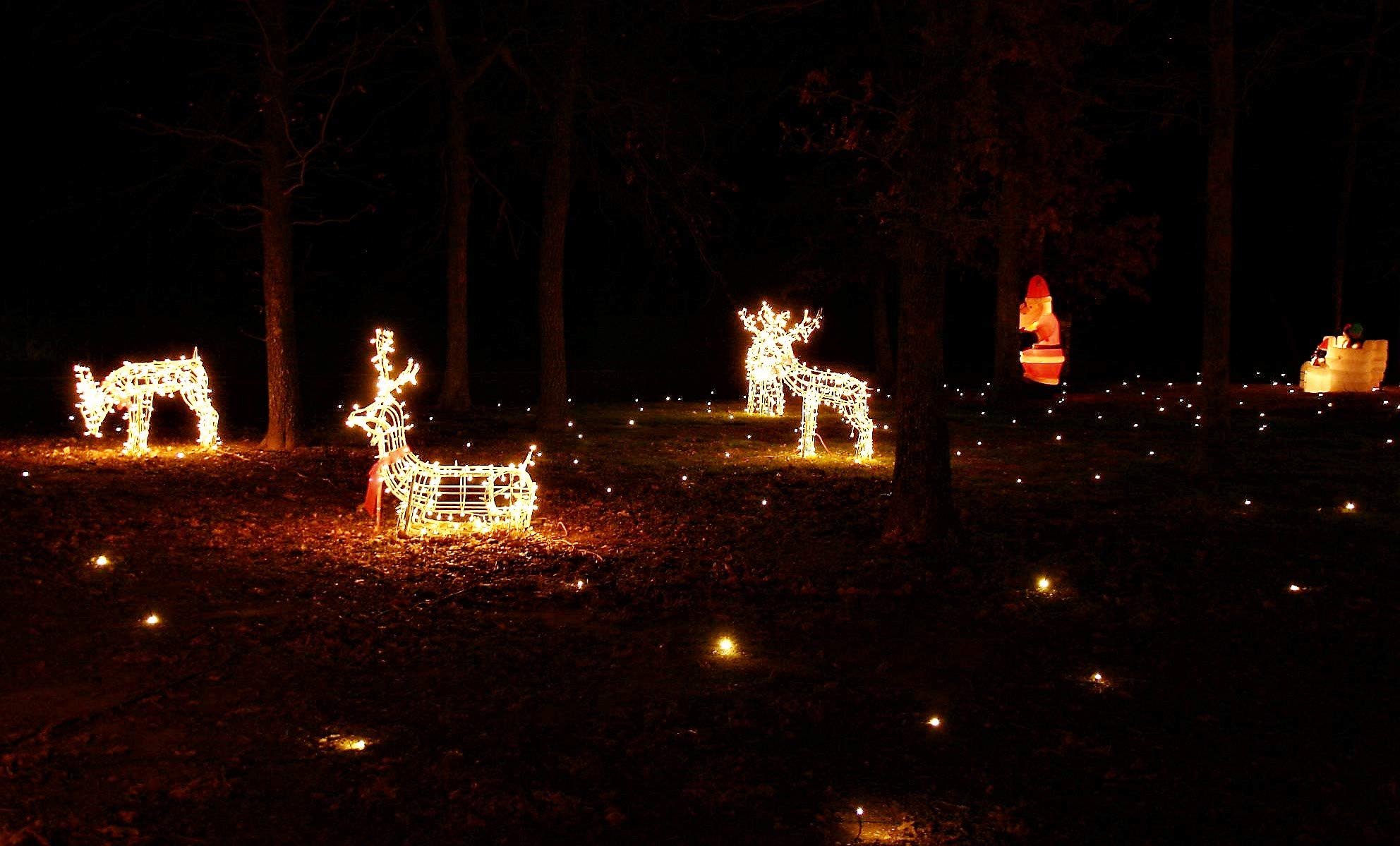 Lawn Lights Illuminated Outdoor Decoration, LED, Christmas, 36-08, Warm White
