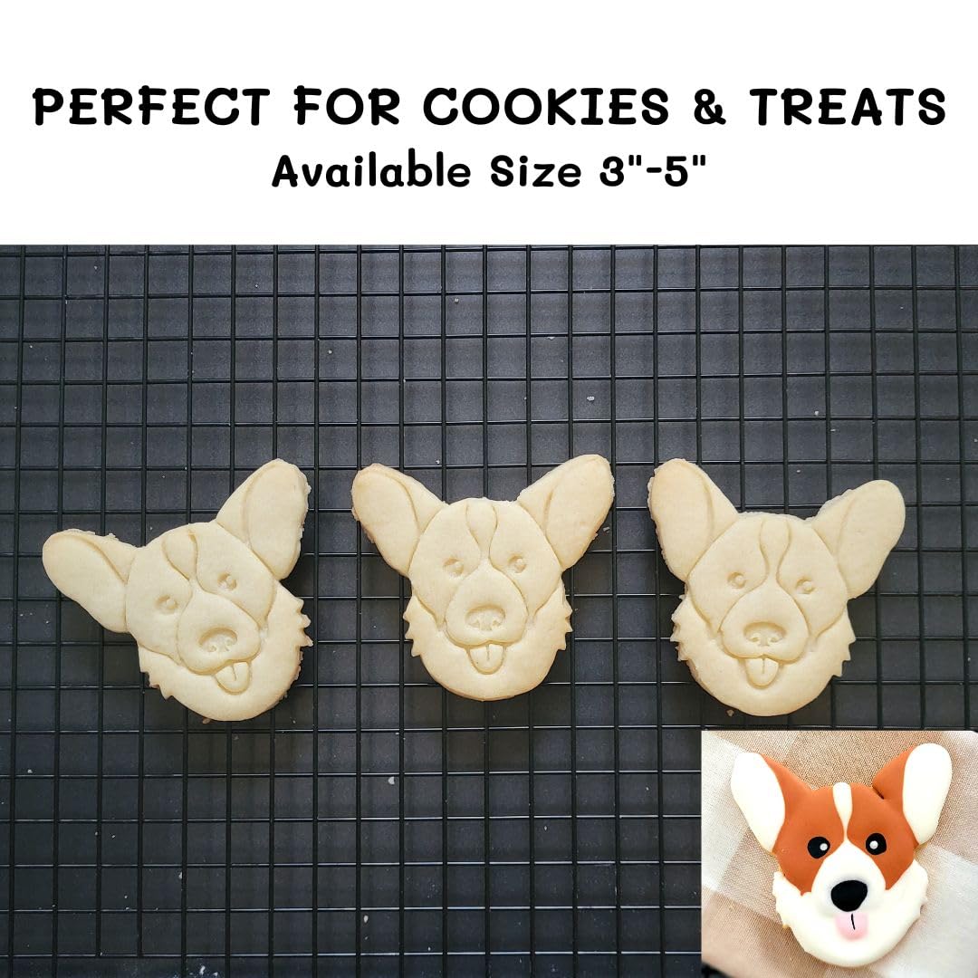 Corgi Cookie Cutter And Dog Treat Cutter - Face - 3 Inch