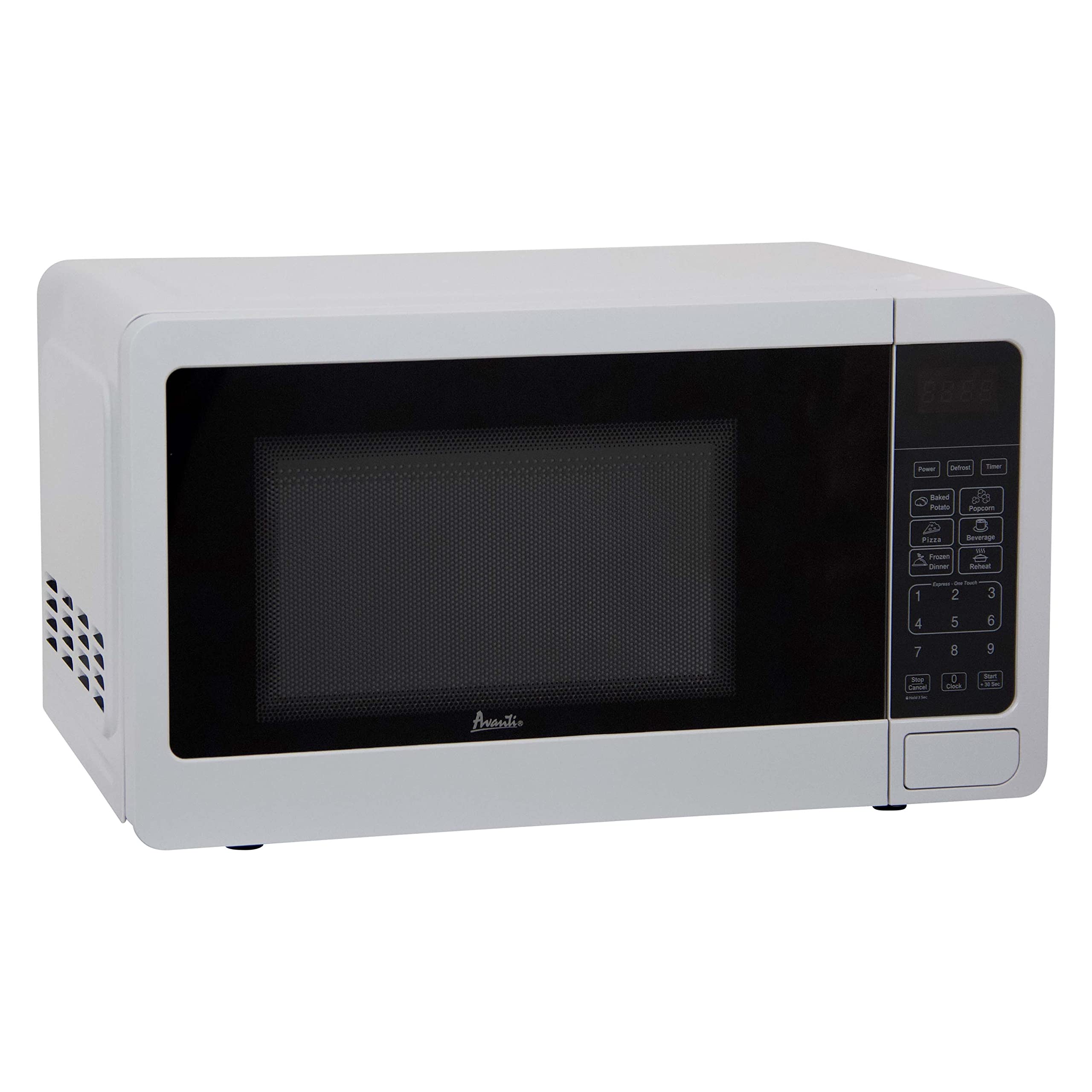 Avanti Mt7V0W Microwave Oven 700-Watts Compact With 6 Pre Cooking Settings, Speed Defrost, Electronic Control Panel And Glass Tu