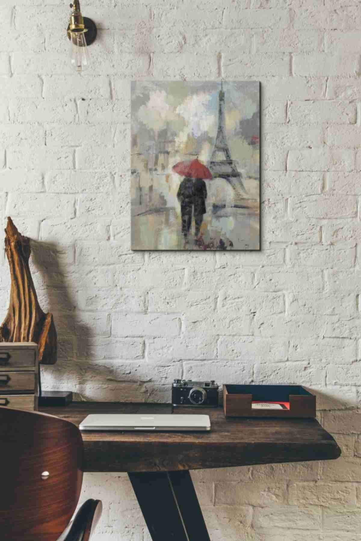 Epic Graffiti 'Rain In The City Ii' By Silvia Vassileva, Canvas Wall Art, 12''X16''