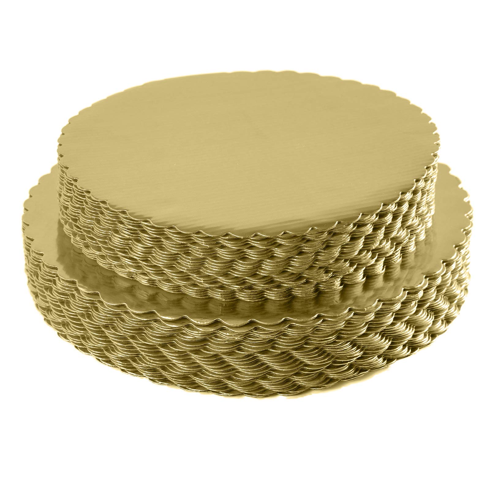 [25pcs] 10 Gold Cakeboard Round,Disposable Cake Circle Base Boards Cake Plate Round Coated Circle Cakeboard Base 10inch,Pack of 