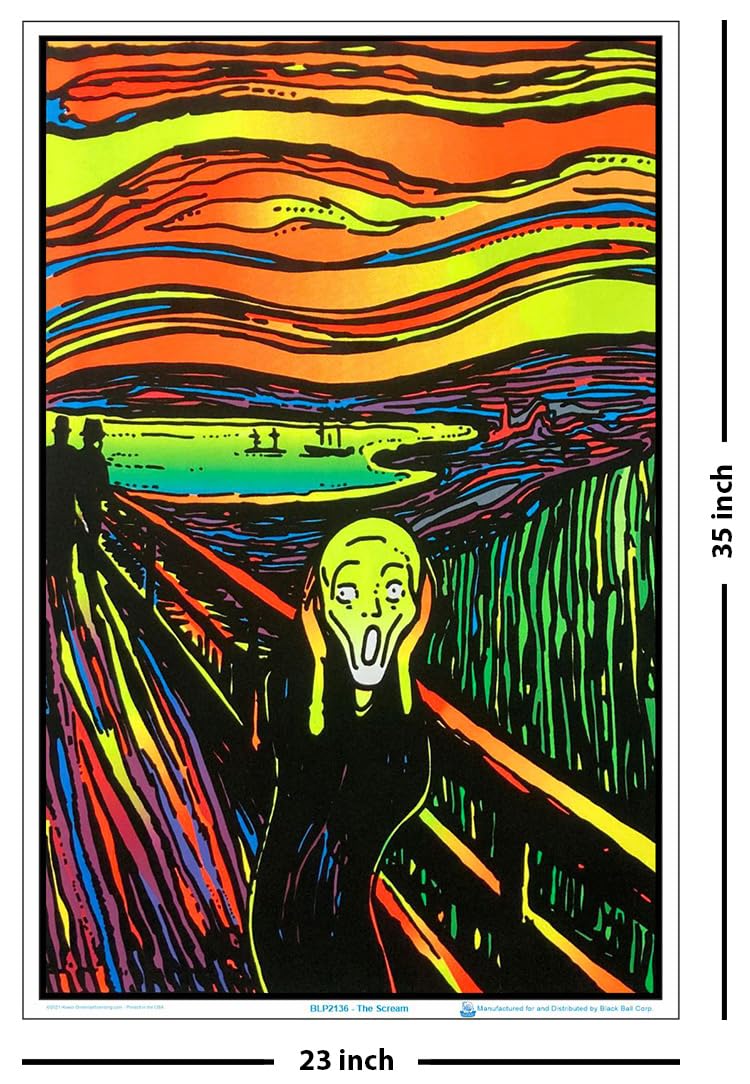 The Scream - Blacklight Poster - 23''X 35''