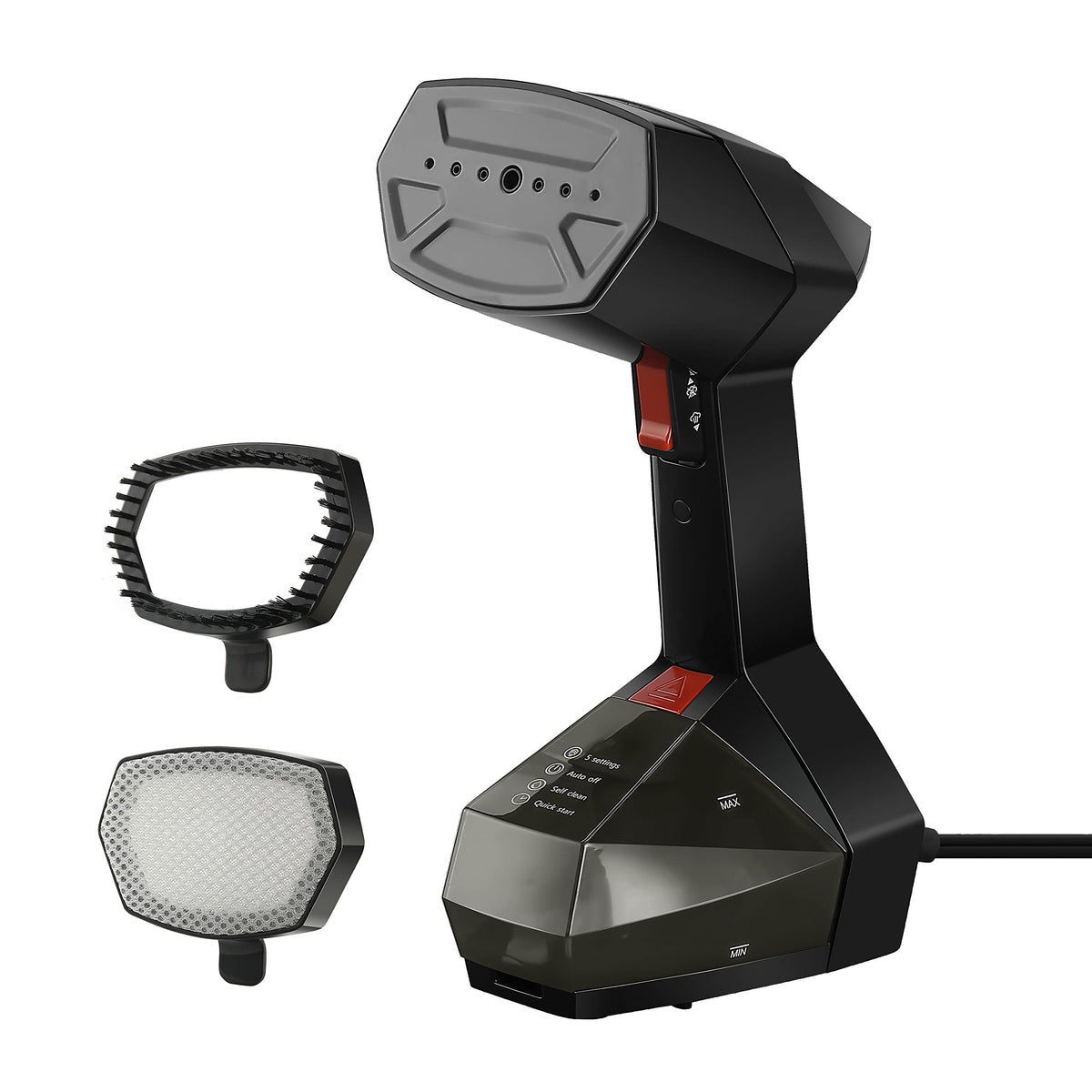 Sunbeam Professional 1575W Handheld Steamer For Clothes, Variable Temperature Control, 25-Second Fast Heat-Up, Bristle Brush, De