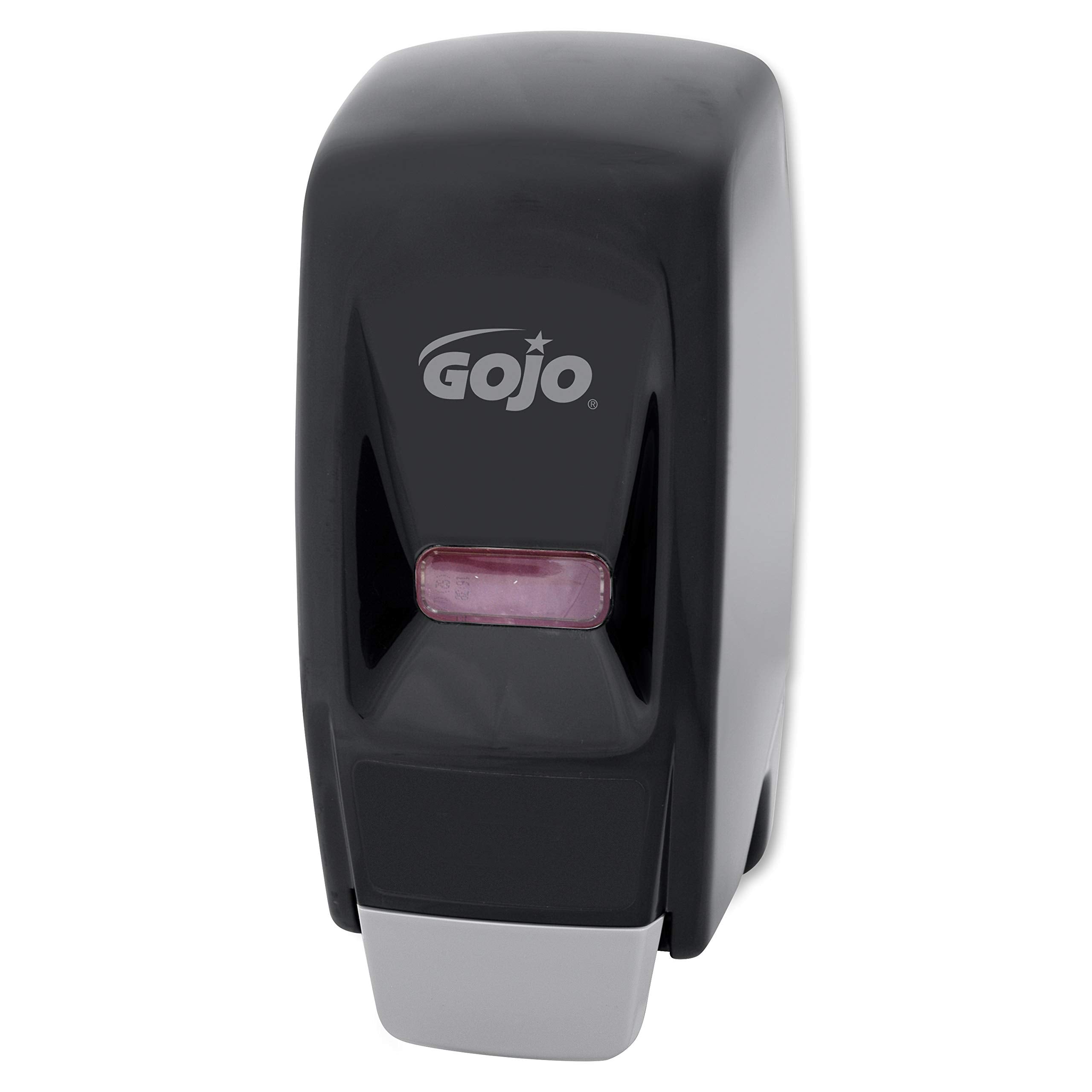 Gojo 800 Series Bag-In-Box Push-Style Lotion Soap Dispenser, Black, For 800 Ml Lotion Soap Refills (Pack Of 1) - 9033-12