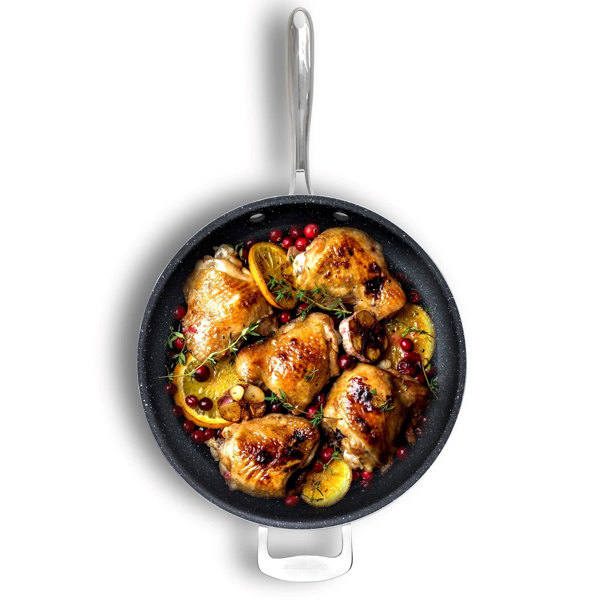 Granitestone 14 Inch Large Nonstick Frying Pan Nonstick Pan for Cooking with Diamond Triple Coated Surface, Family Sized Nonstic