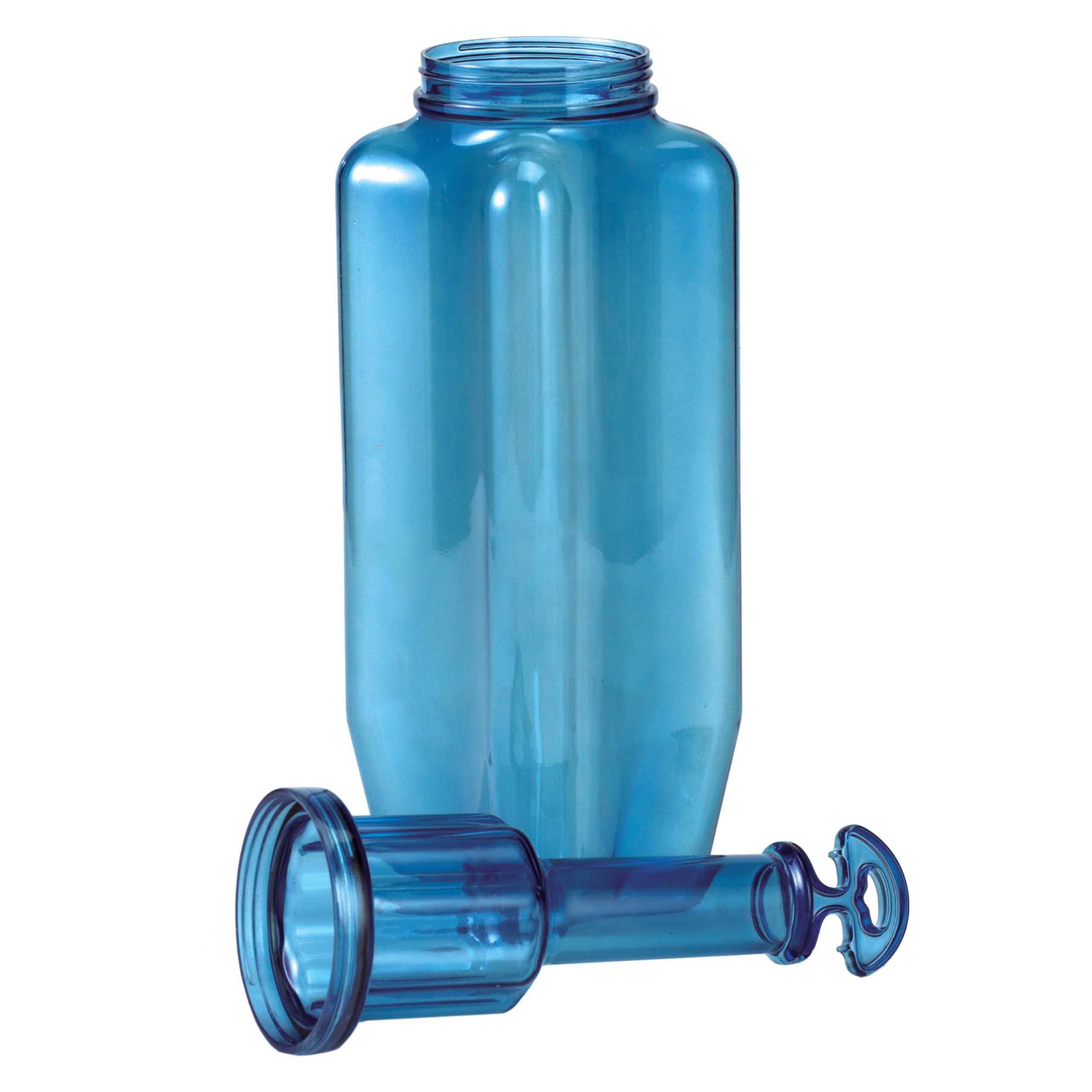 San Jamar Rapi-Kool Plastic Rapid Cooling Commercial Food Paddle With Hang Tag For Restaurants, Kitchens, 128 Ounces, Blue