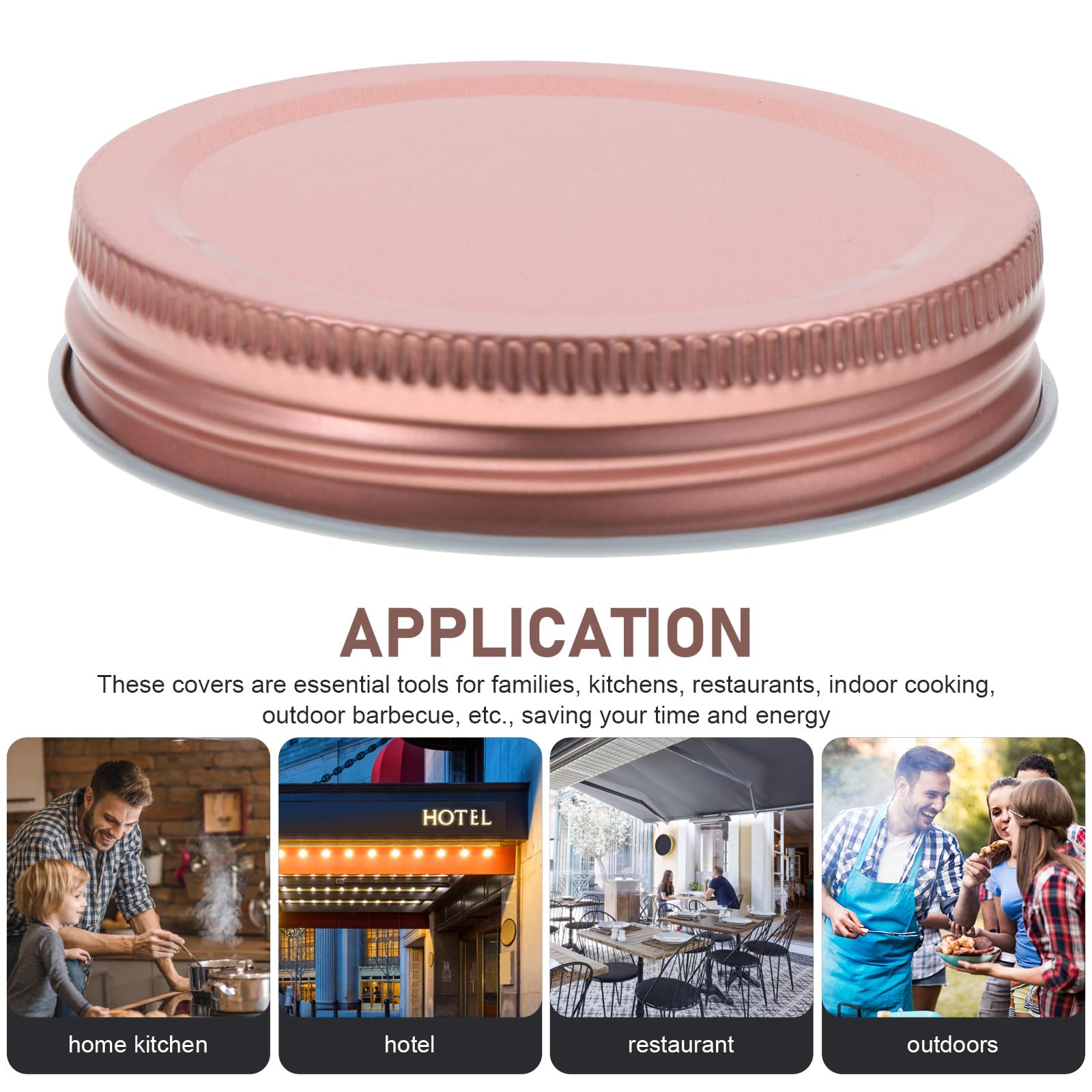Kichvoe 12Pcs Regular Mouth Mason Jar Lids Round Canning Jar Lids Wide Mouth Sealing Food Storage Mason Can Covers Tinplate Drin