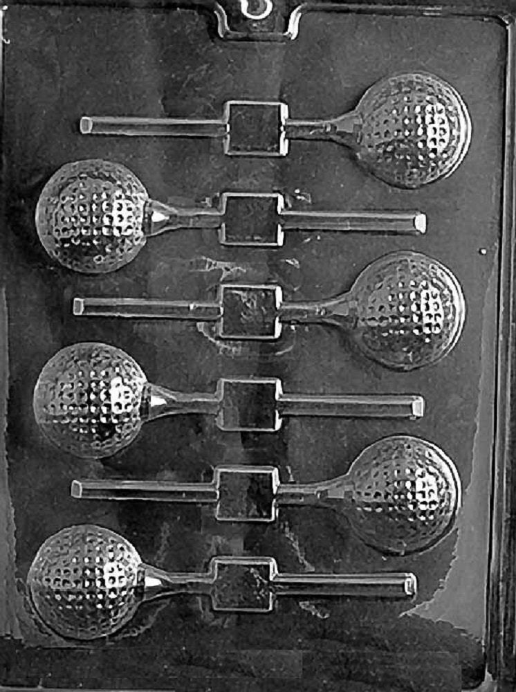 Grandmama'S Goodies S071 Golf Ball Lollipop Chocolate Candy Soap Mold With Exclusive Molding Instructions