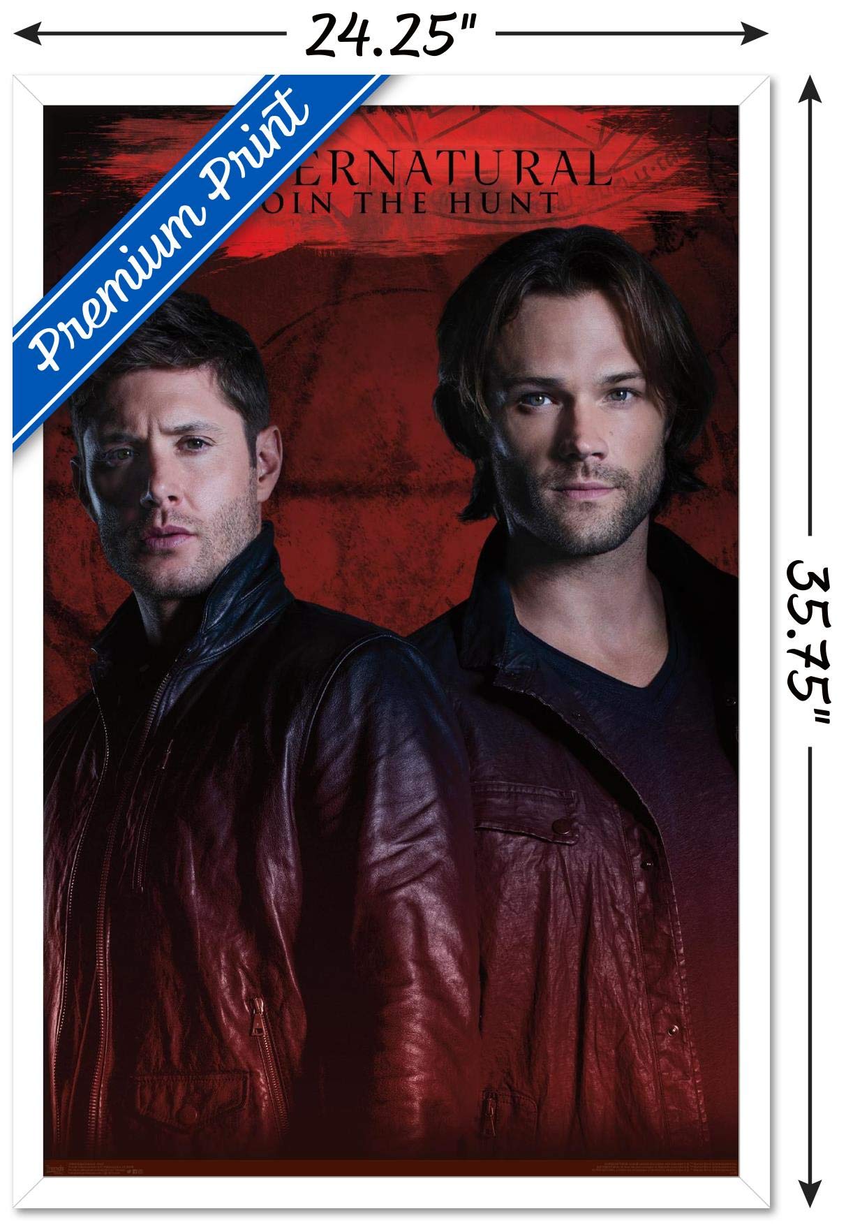 Trends International Supernatural - Red Wall Poster, 22.375'' X 34'', White Framed Version