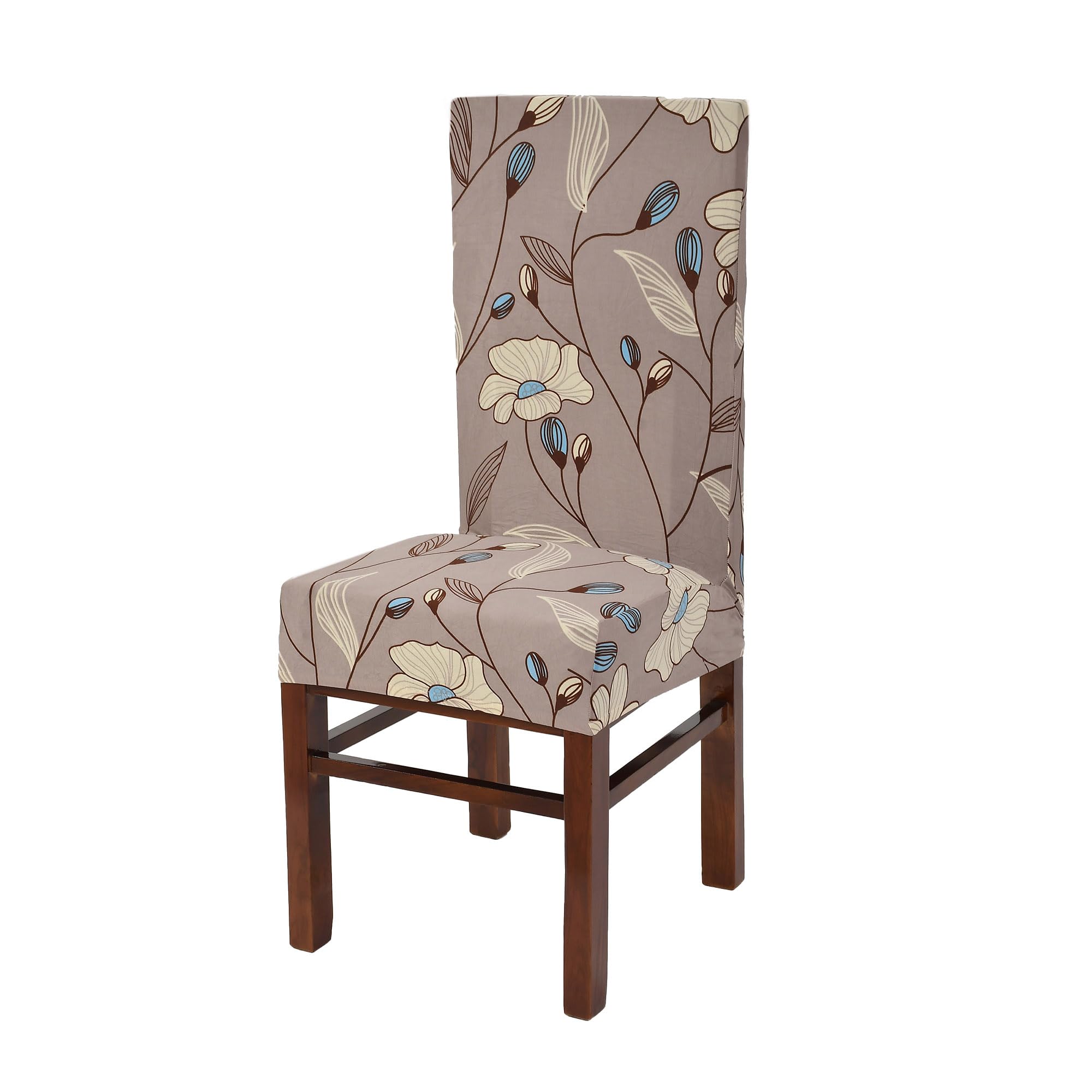 Yellow Weaves Elastic Stretchable Dining Chair Cover, Removable Washable Elastic Floral Printed Dining Chair Covers (1 Piece, Do