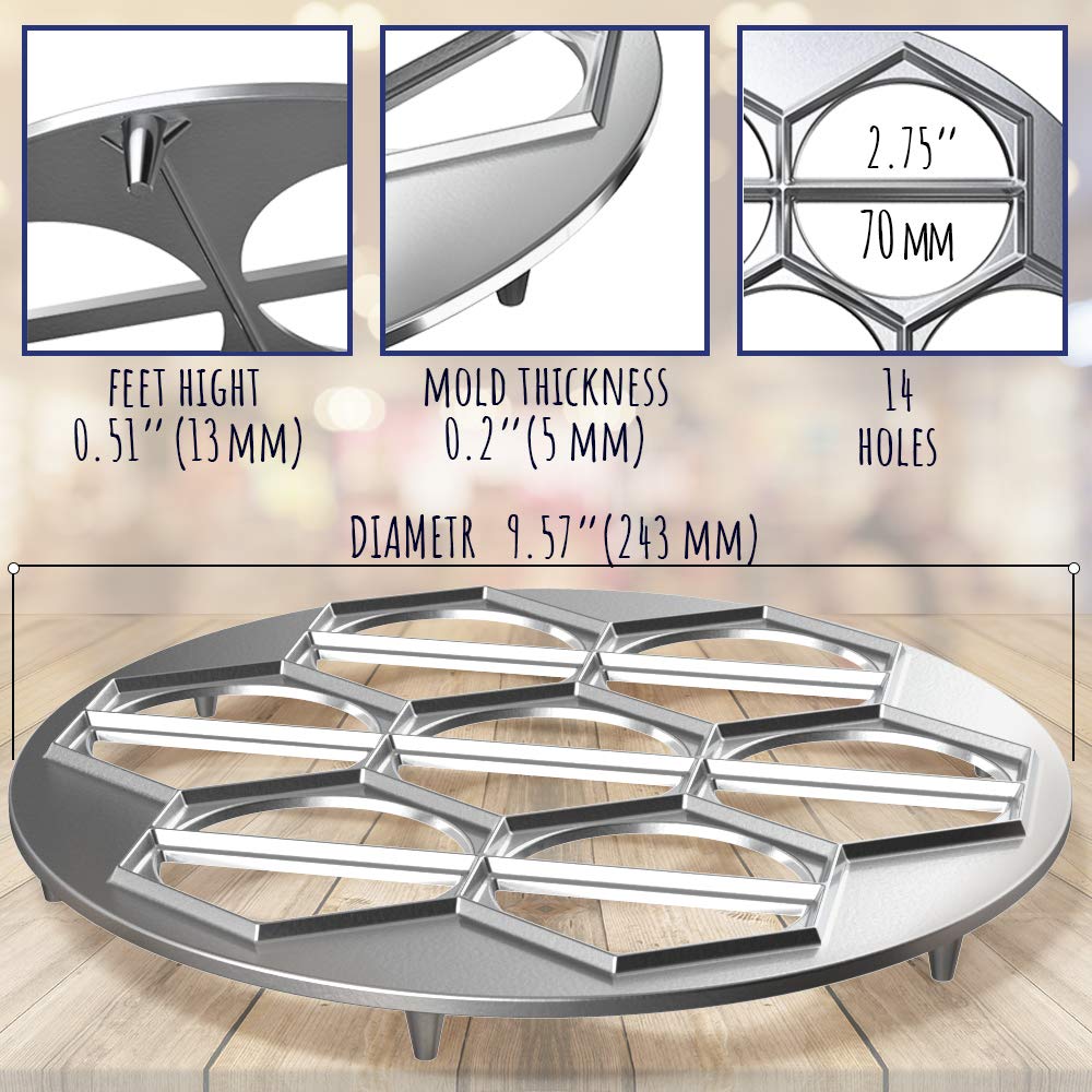 Dumpling Maker - Aluminum Vareniki And Dumpling Mold - Russian Ukraine Vareniki Pelmeni Ravioli Metal Mold - Dumplings Ravioli V