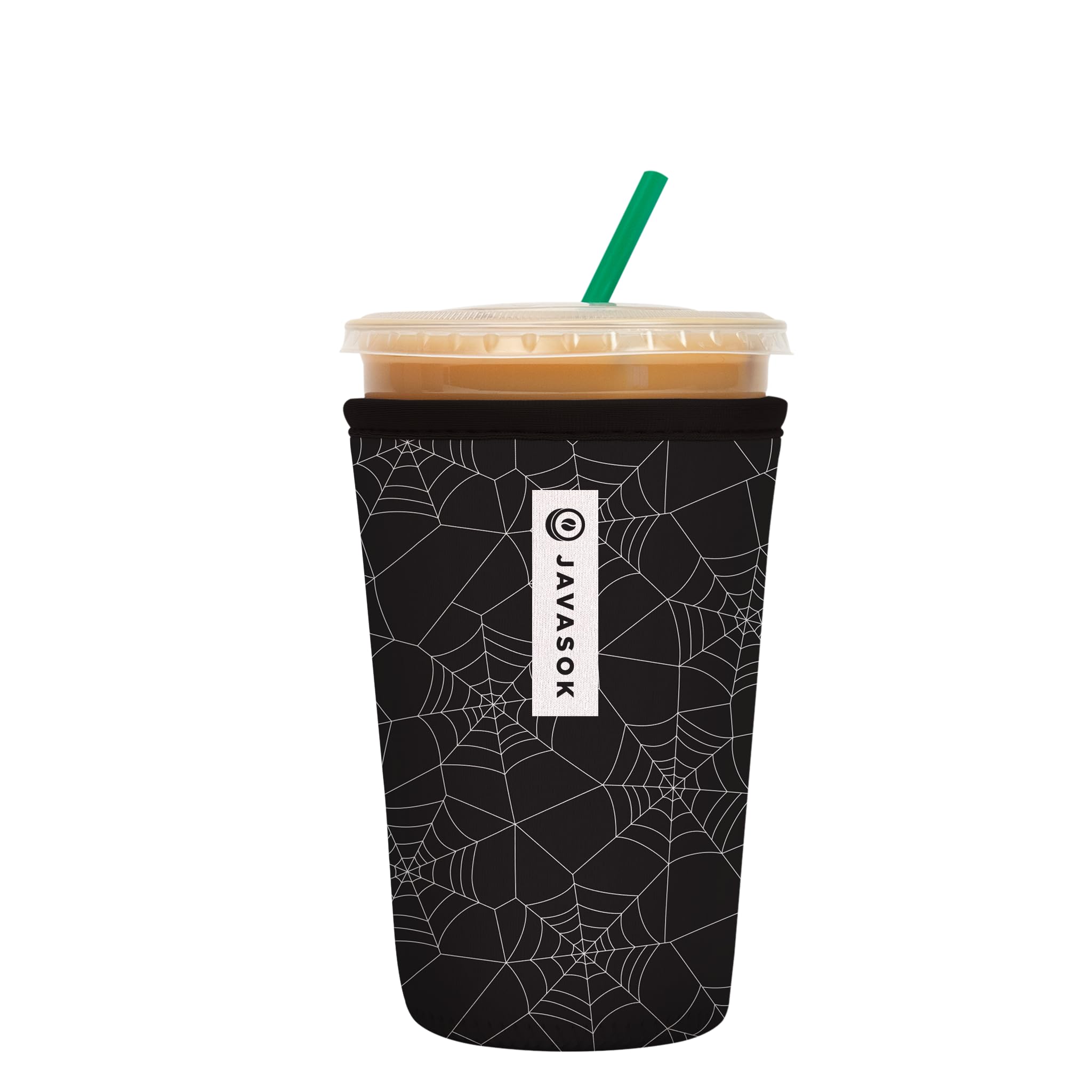 Sok It Java Sok Iced Coffee & Cold Soda Insulated Neoprene Cup Sleeve (Spidey Sense, Medium: 22-28oz)
