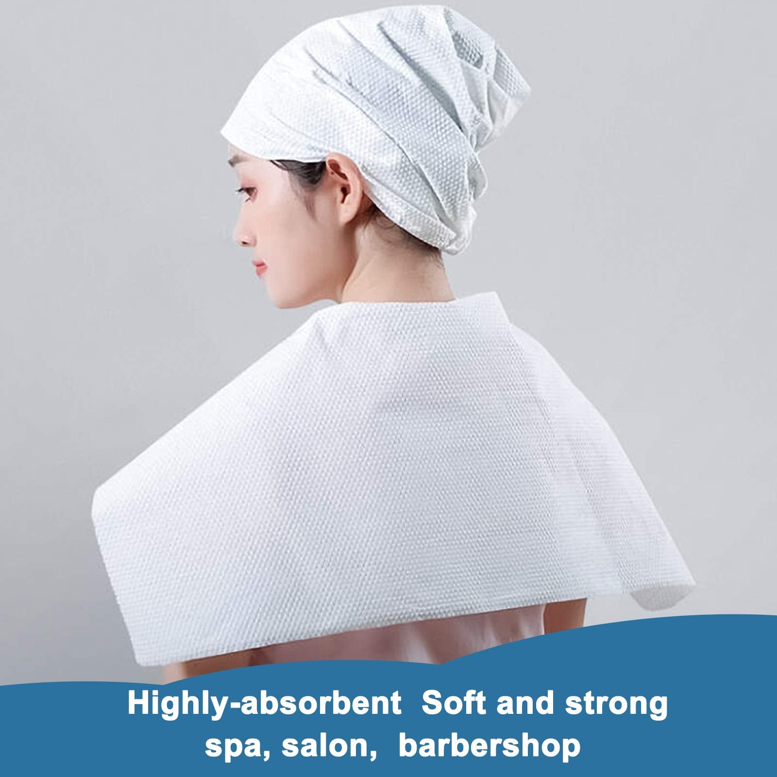 Hipruict Disposable Bath Towels, 50 Pcs White Disposable Guest Towels 25.6    x 11.8   , Health and Safety, Spa and Salon Qualit