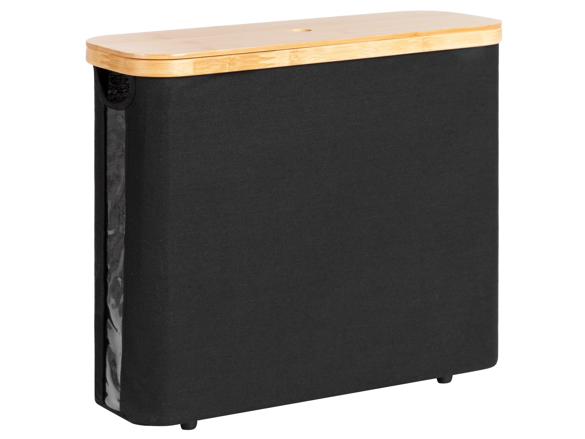 Storageworks Toilet Paper Storage Basket, Toilet Paper Roll Storage With Bamboo Lid, Extra Toilet Paper Holder For Up To 9 Mega