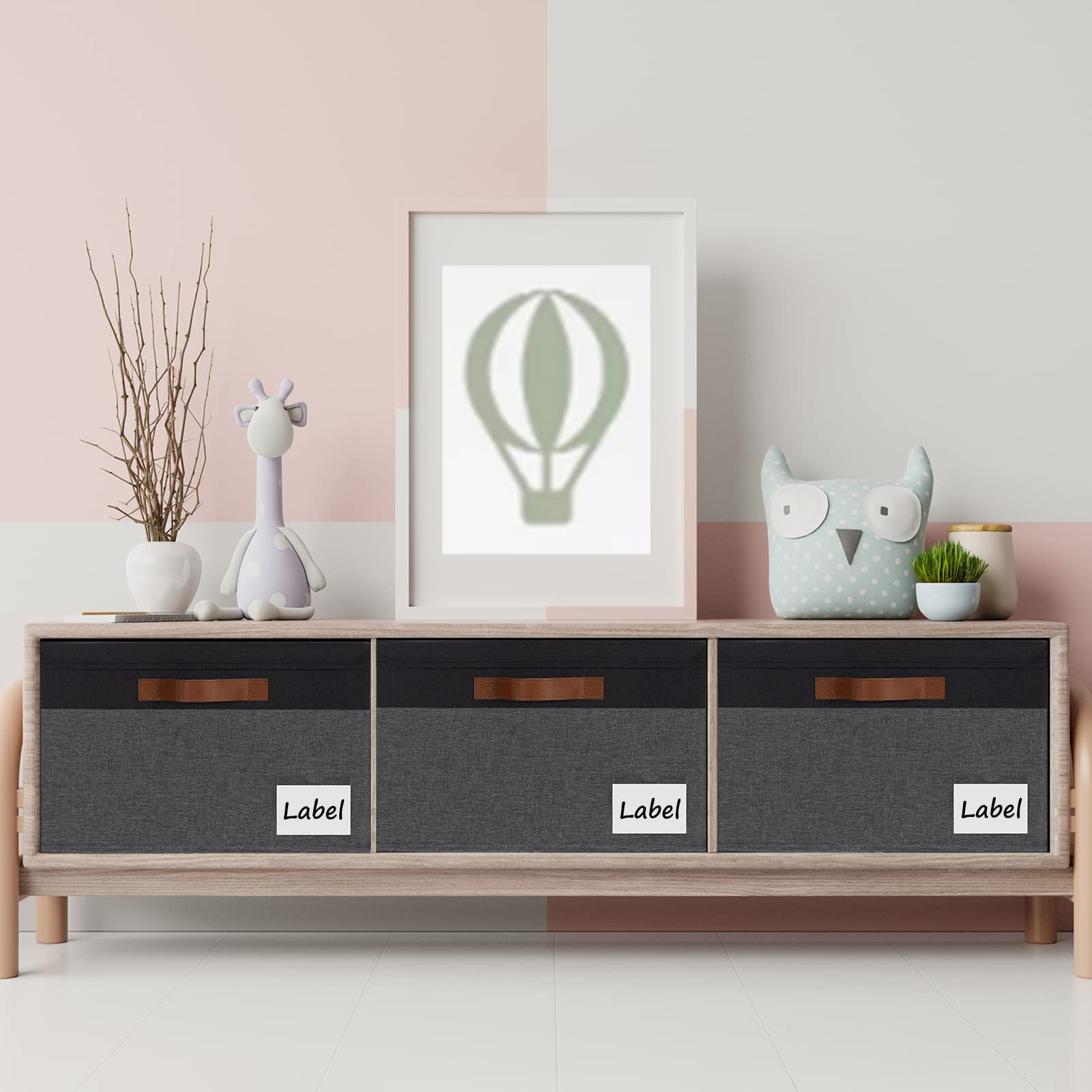 Ghvyennttes Storage Bins With Lids 6 Pack, Large Storage Baskets With Lid And 3 Handles, Foldable Fabric Storage Boxes With Lid