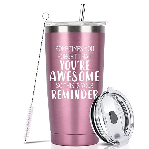 Mothers Day Gifts For Mom Women Wife Her-20 Oz Tumbler Cup With Straws, Lids-Stocking Stuffers For Birthday,Christmas,Valentines