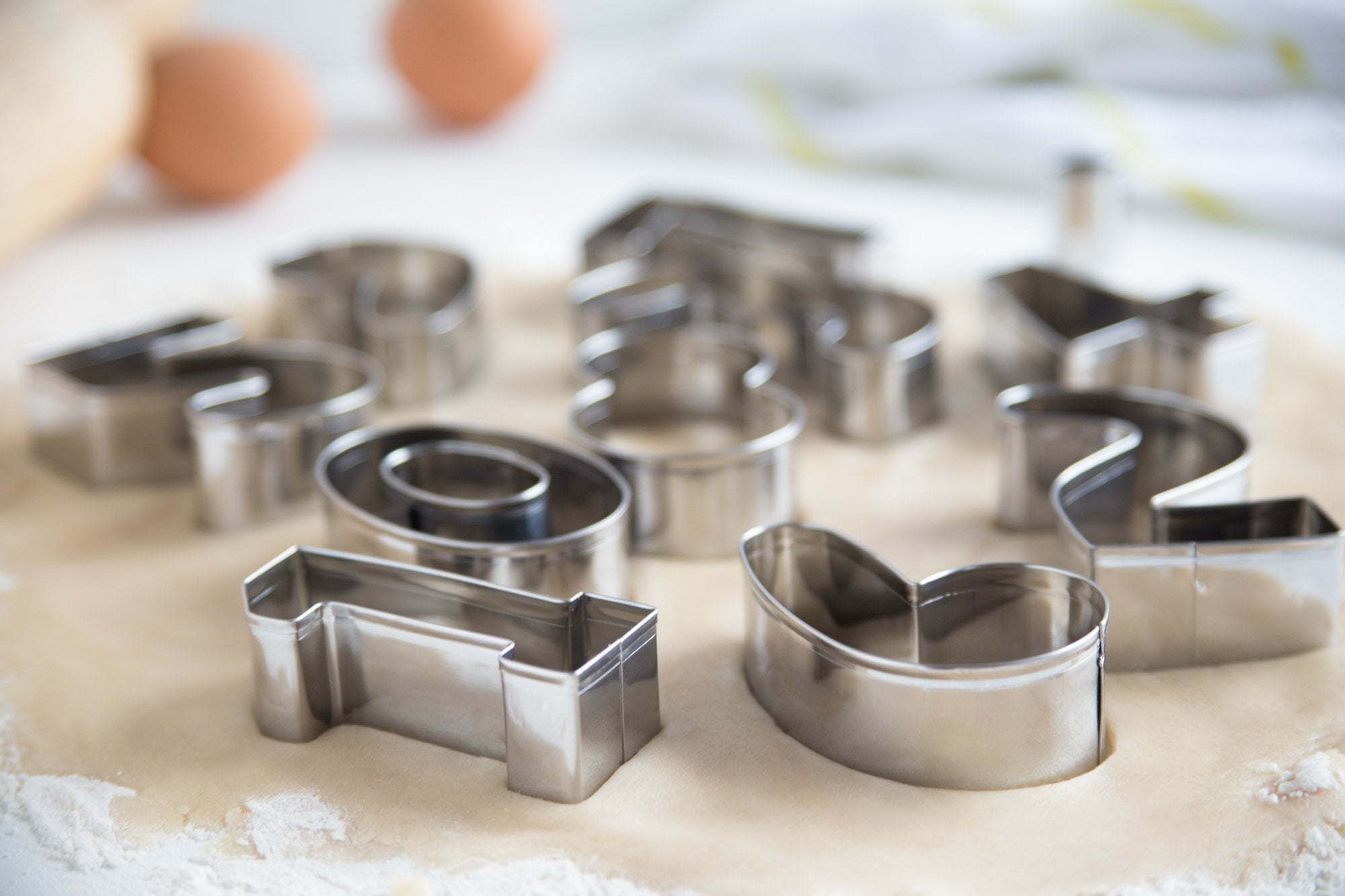 Fox Run Number Cookie Cutter Set, Silver