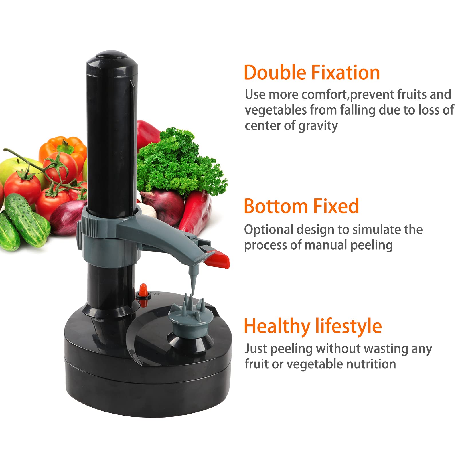 Electric Potato Peeler With 23 Replacement Blades Rotato Express Stainless Steel Automatic Rotating Fruits Fruit Potato Peeler V