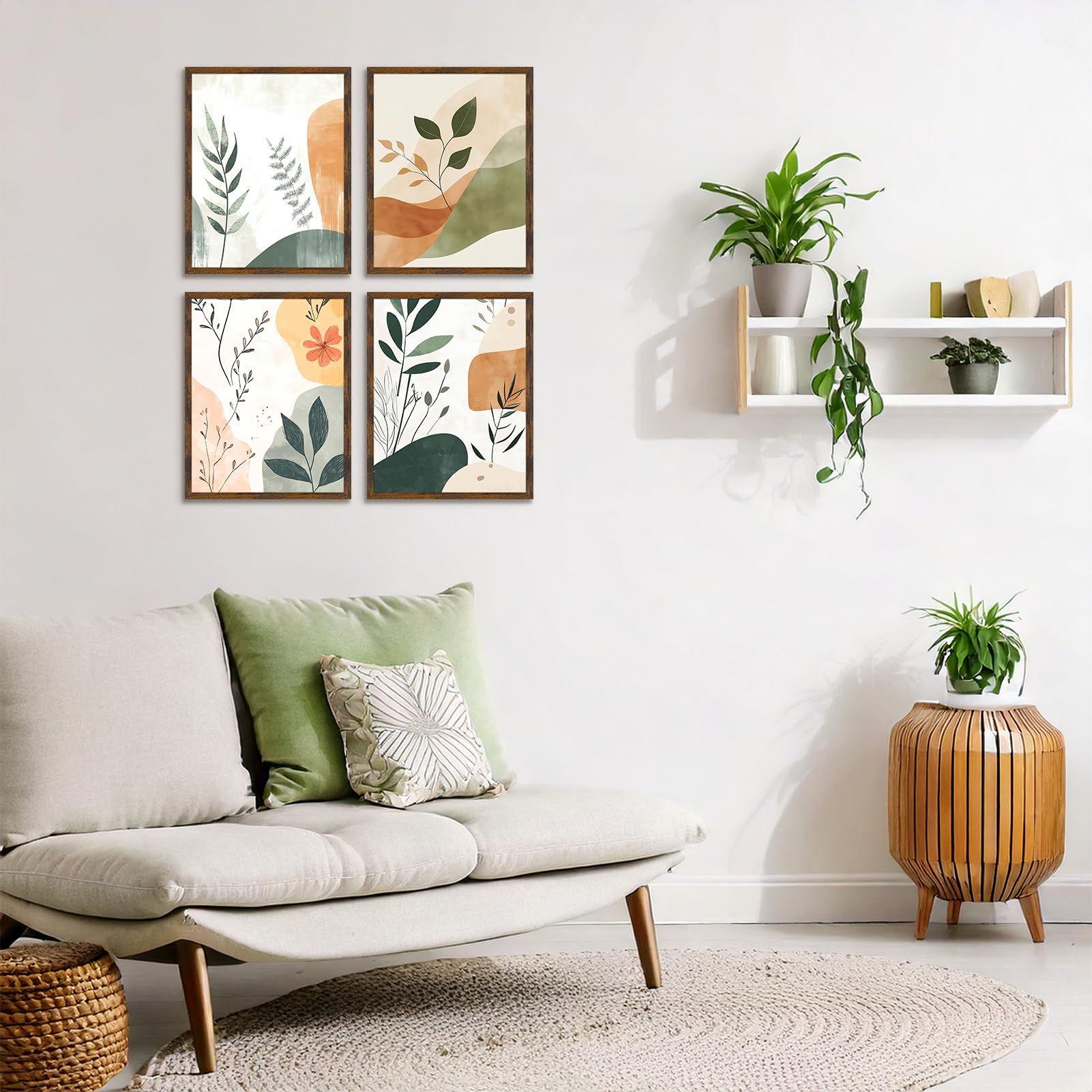 Giftgarden 11x14 Picture Frame Rustic Brown, 11 by 14 Thin Photo Frame for Wall Tabletop Display, Single