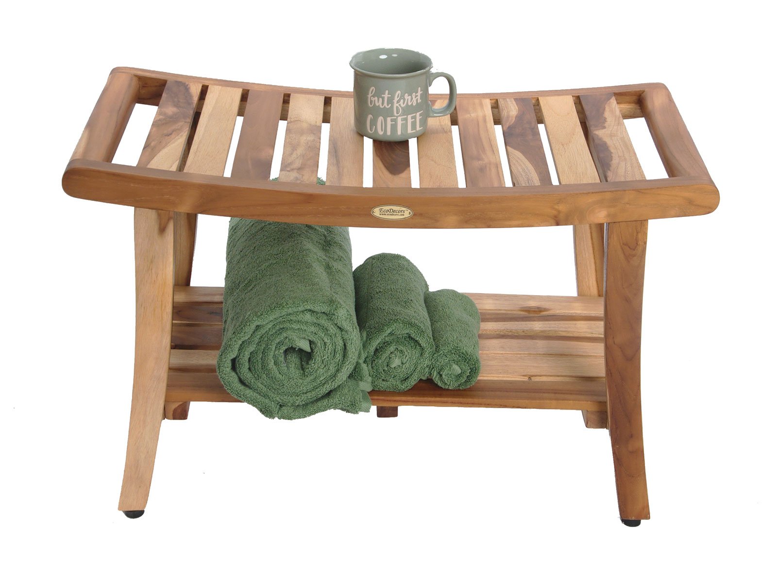 Ecodecors, 30'', Harmony, Teak Shower Bench, Teak Shower Stool, Teak Bench For Shower, Teak Shower Seat, Teak Shower Bench For I
