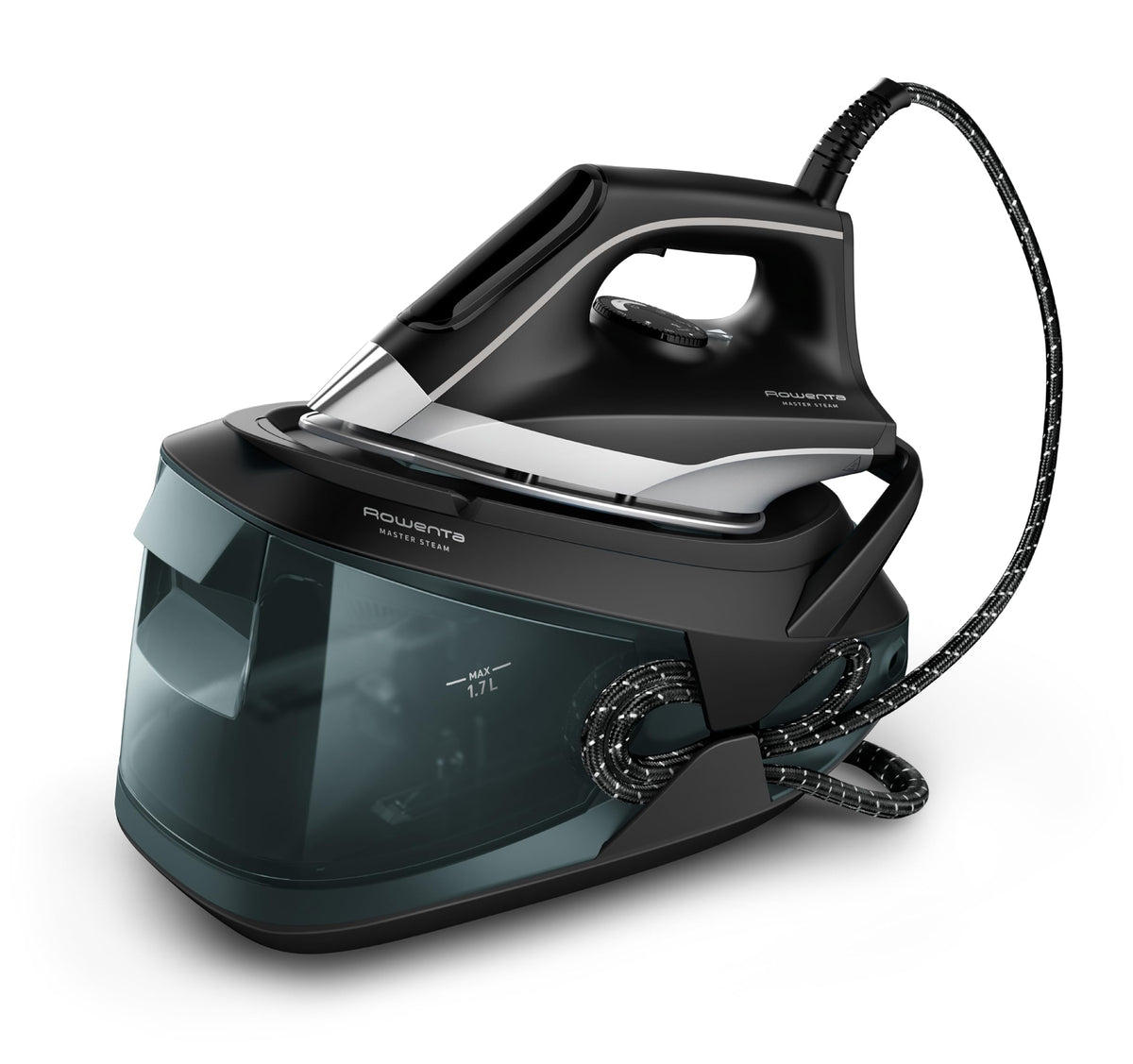 Rowenta, Iron, Pro Master Steam, Steamer For Clothes, High Pressure Professional Steam Station, Stainless Steel Soleplate 57 Oz,
