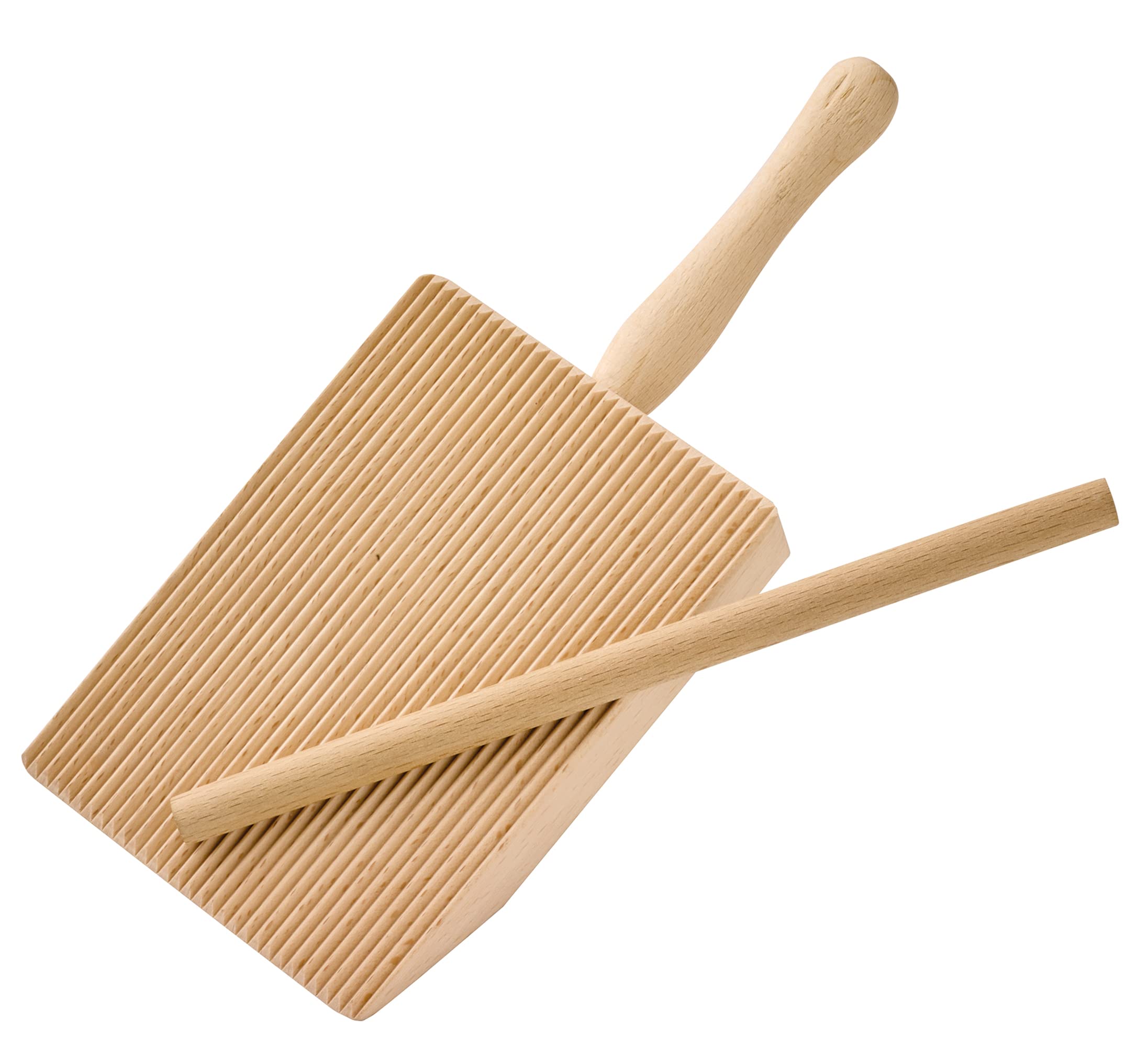 Kchenprofi Pastacasa Wooden Grooved Board For Making Homemade Gnocchi, 8.25'' X 4'', Natural