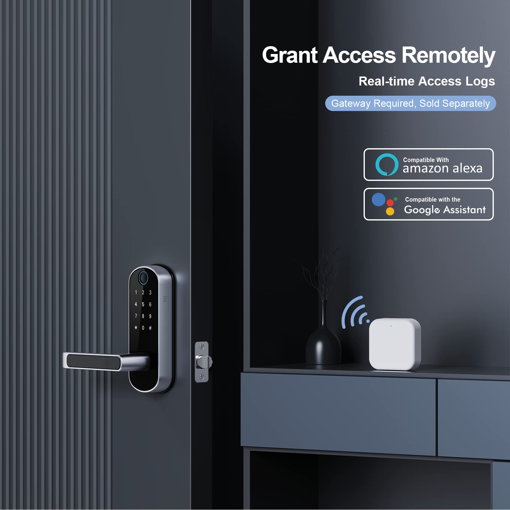 Dermum Smart Lock, Keyless Entry Door Lock, Smart Door Lock, Smart Lock For Front Door, Door Lock With Keypad, Fingerprint Door