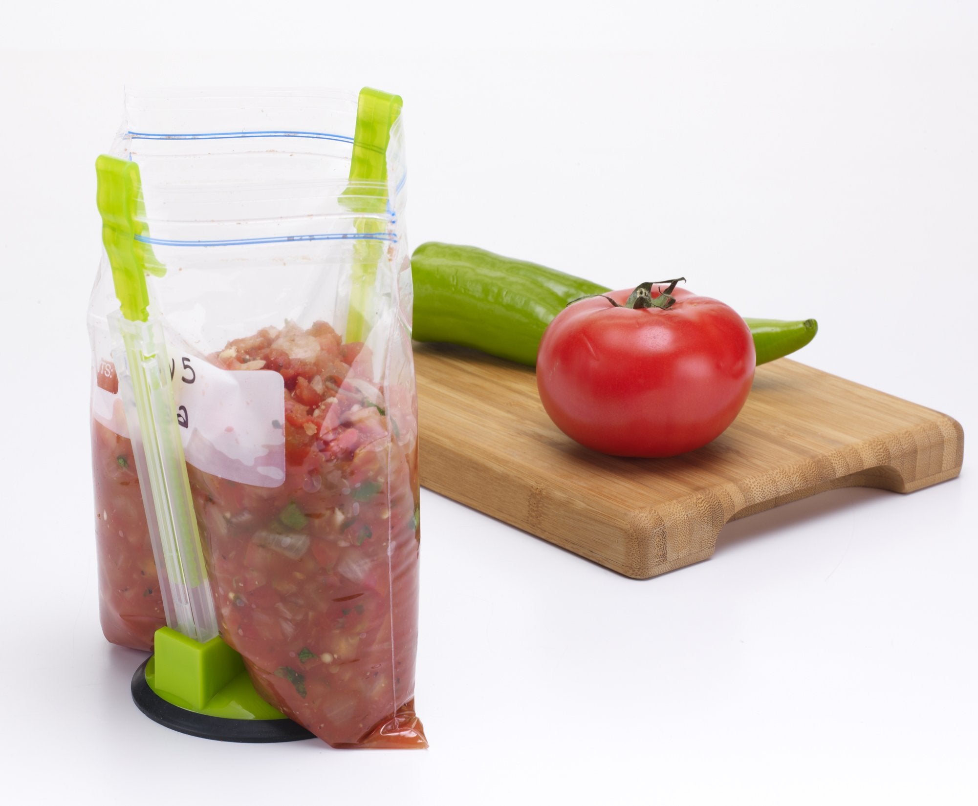 Original Jokari Adjustable Baggy Rack Stand 1 Pack. Prop Plastic Ziploc Freezer Storage Bags Open Hands-Free To Pour Leftovers,