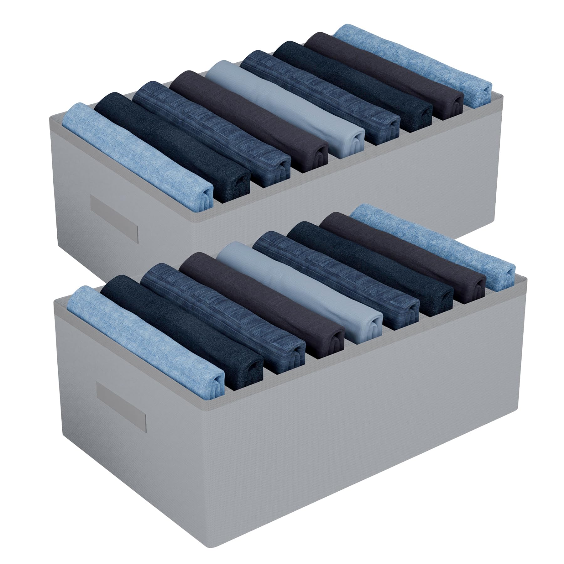 Kuber Industries NonWoven Trouser Box,Wardrobe Organizer,Clothes Organizer,Storage Box For PantsShirtSweatersBra PantySocks