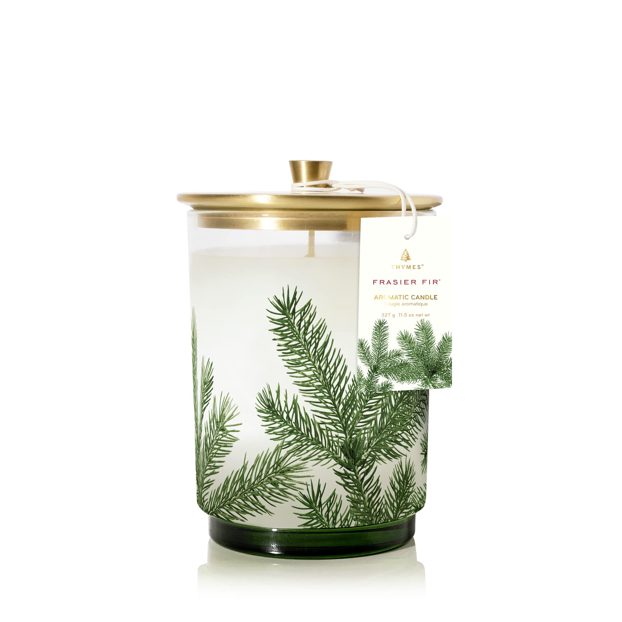 Thymes Heritage Medium Pine Needle Luminary Candle - Frasier Fir - 11.5 Oz