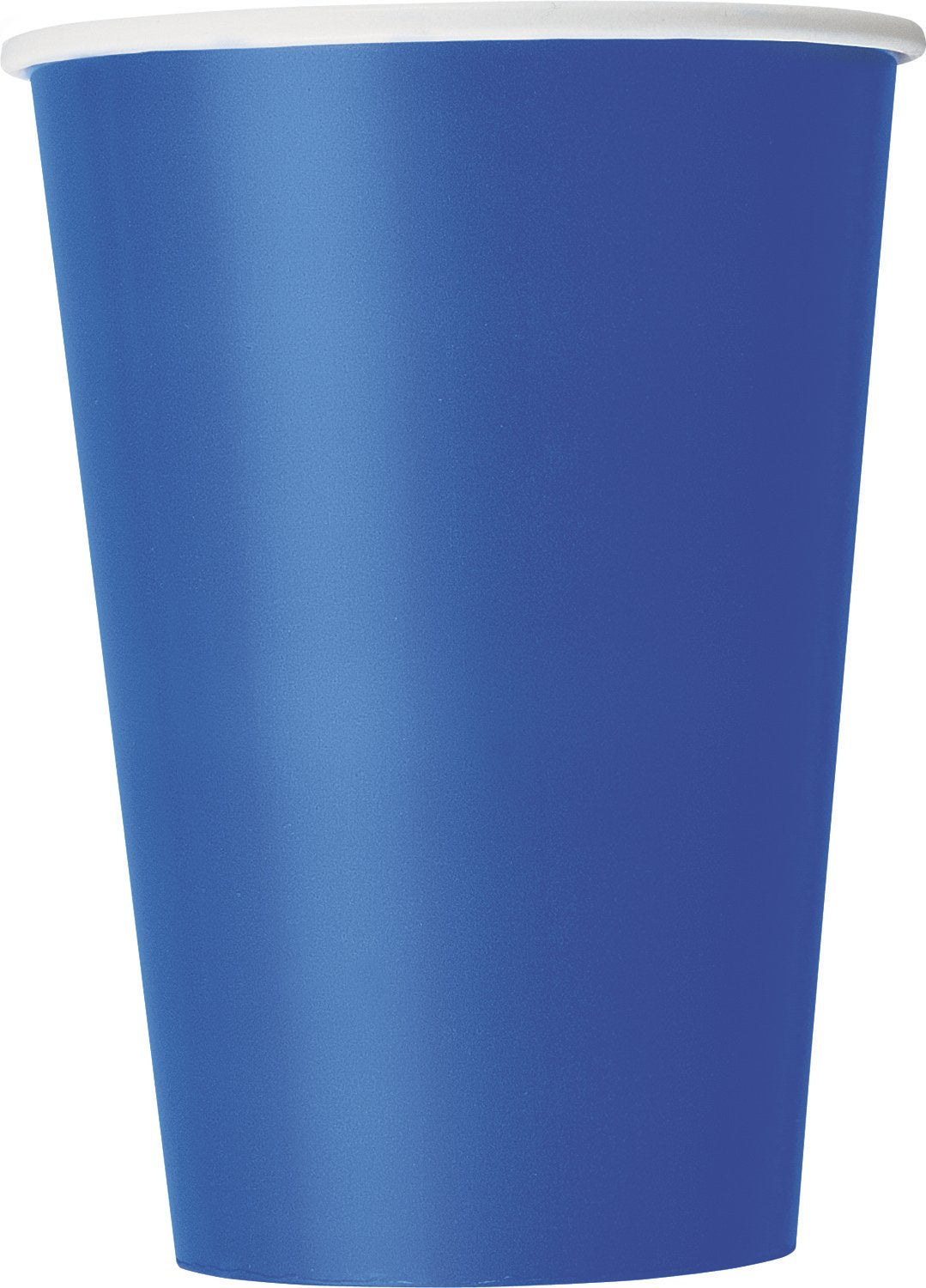 Plain Royal Blue Disposable Paper Cups - 12 Oz, Pack Of 10 - Ideal For Parties, Picnics, & All Occasions
