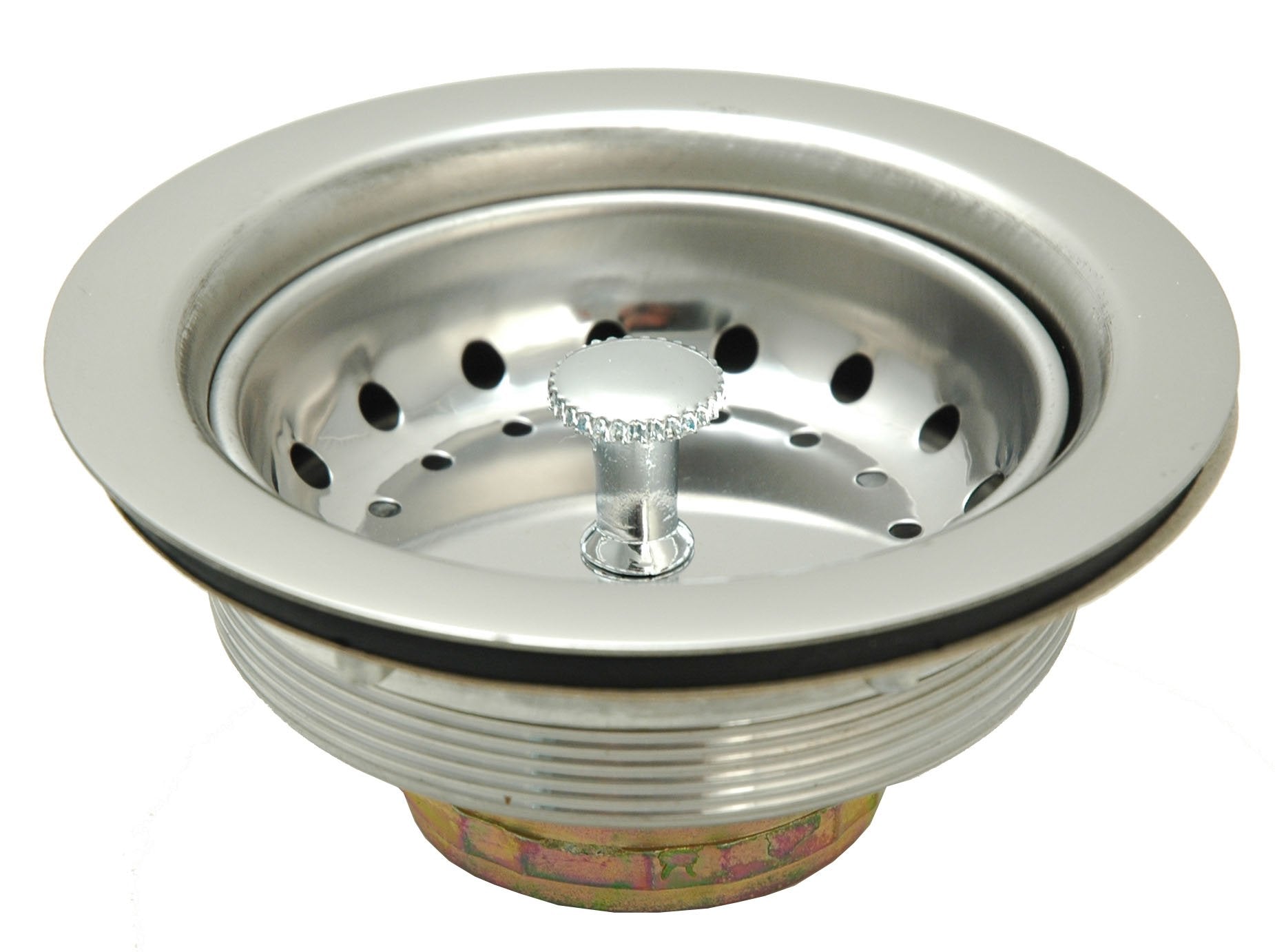 Duo Basket Strainer For Kitchen Sinks, Stainless Steel - By Plumb Usa (Stainless Steel)